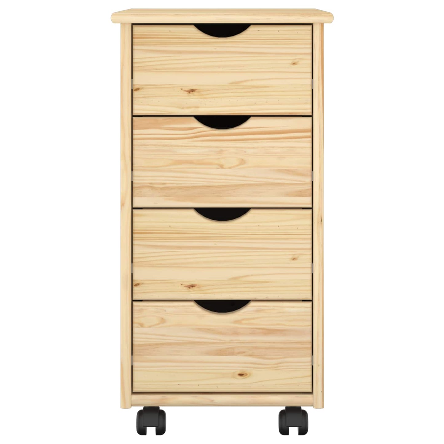 Rolling Kast met wiel Bruin 65,5 x 34 x 39 cm Massief Vurenhout is nu te koop bij PeponiXL, paradijselijk wonen!