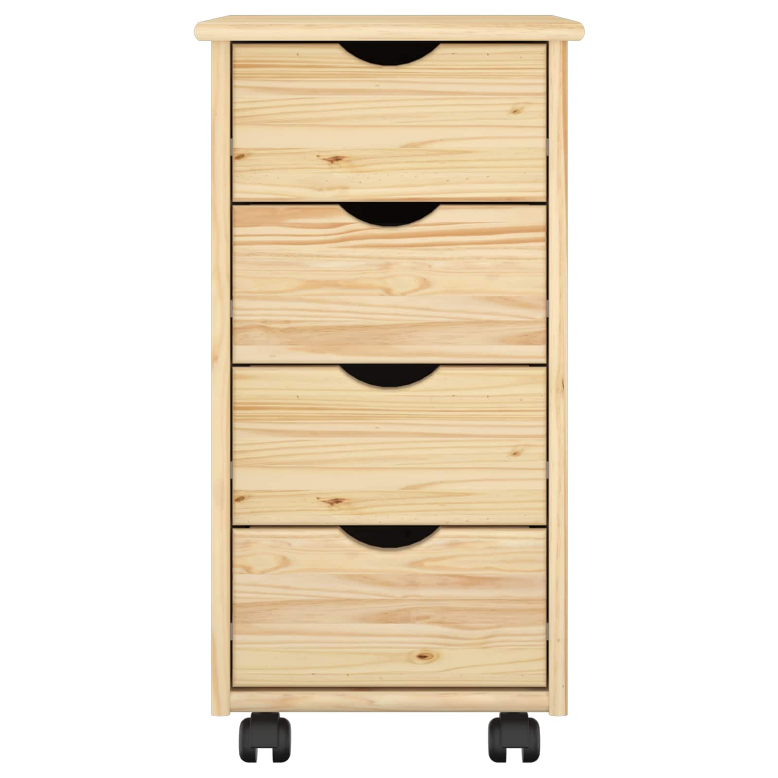 Rolling Kast met wiel Bruin 65,5 x 34 x 39 cm Massief Vurenhout is nu te koop bij PeponiXL, paradijselijk wonen!