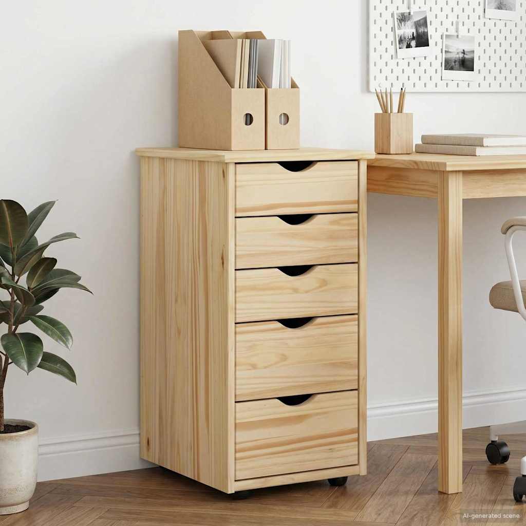 Kast Bruin 34 x 39 x 61,5 cm Massief Vurenhout is nu te koop bij PeponiXL, paradijselijk wonen!
