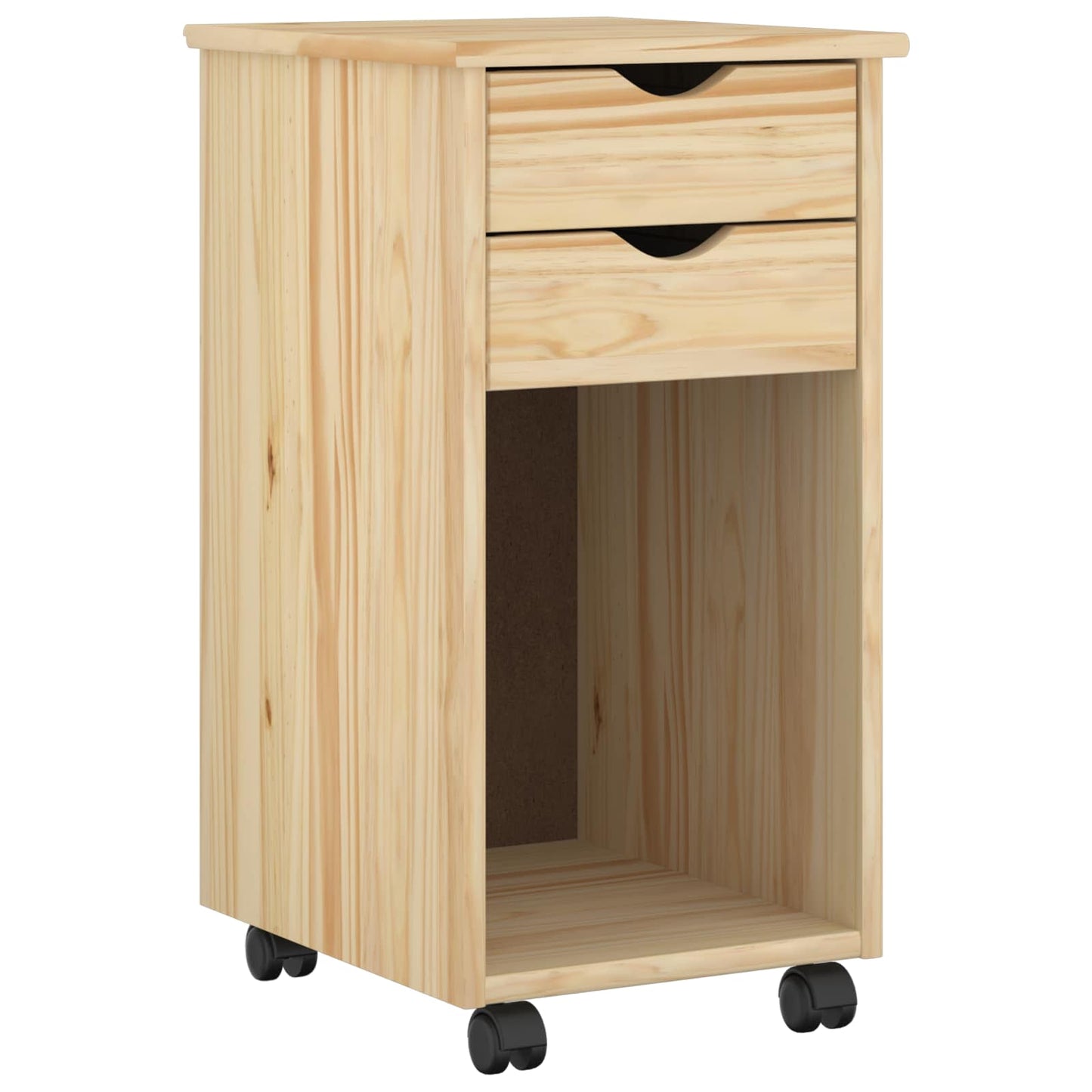 Rolling Kast Bruin 34 x 39 x 65,5 cm Massief grenenhout is nu te koop bij PeponiXL, paradijselijk wonen!