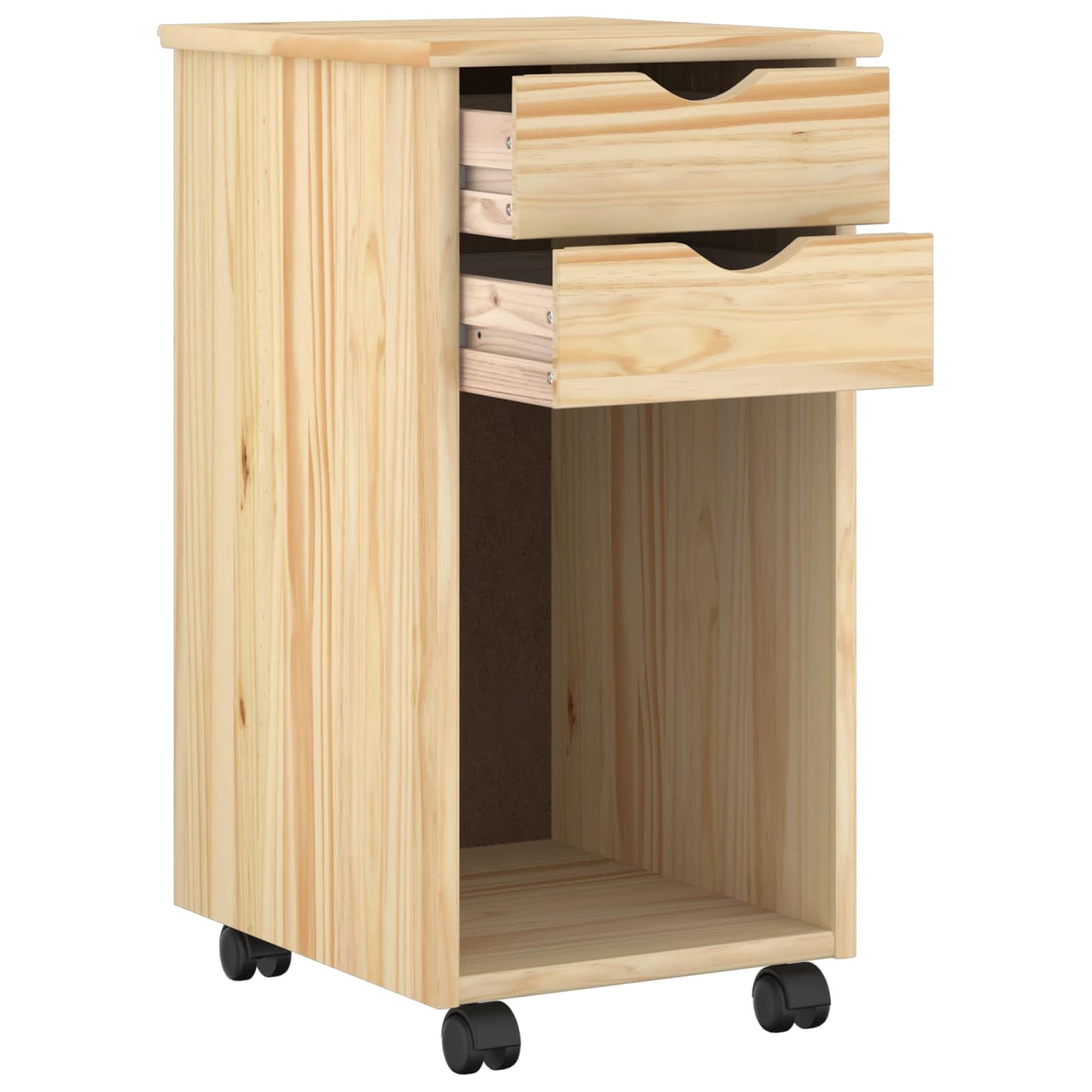 Rolling Kast Bruin 34 x 39 x 65,5 cm Massief grenenhout is nu te koop bij PeponiXL, paradijselijk wonen!