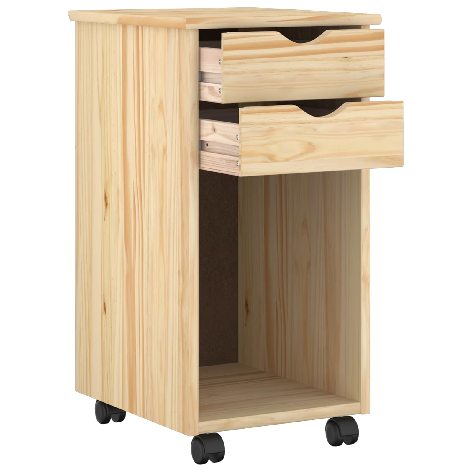 Rolling Kast Bruin 34 x 39 x 65,5 cm Massief grenenhout is nu te koop bij PeponiXL, paradijselijk wonen!