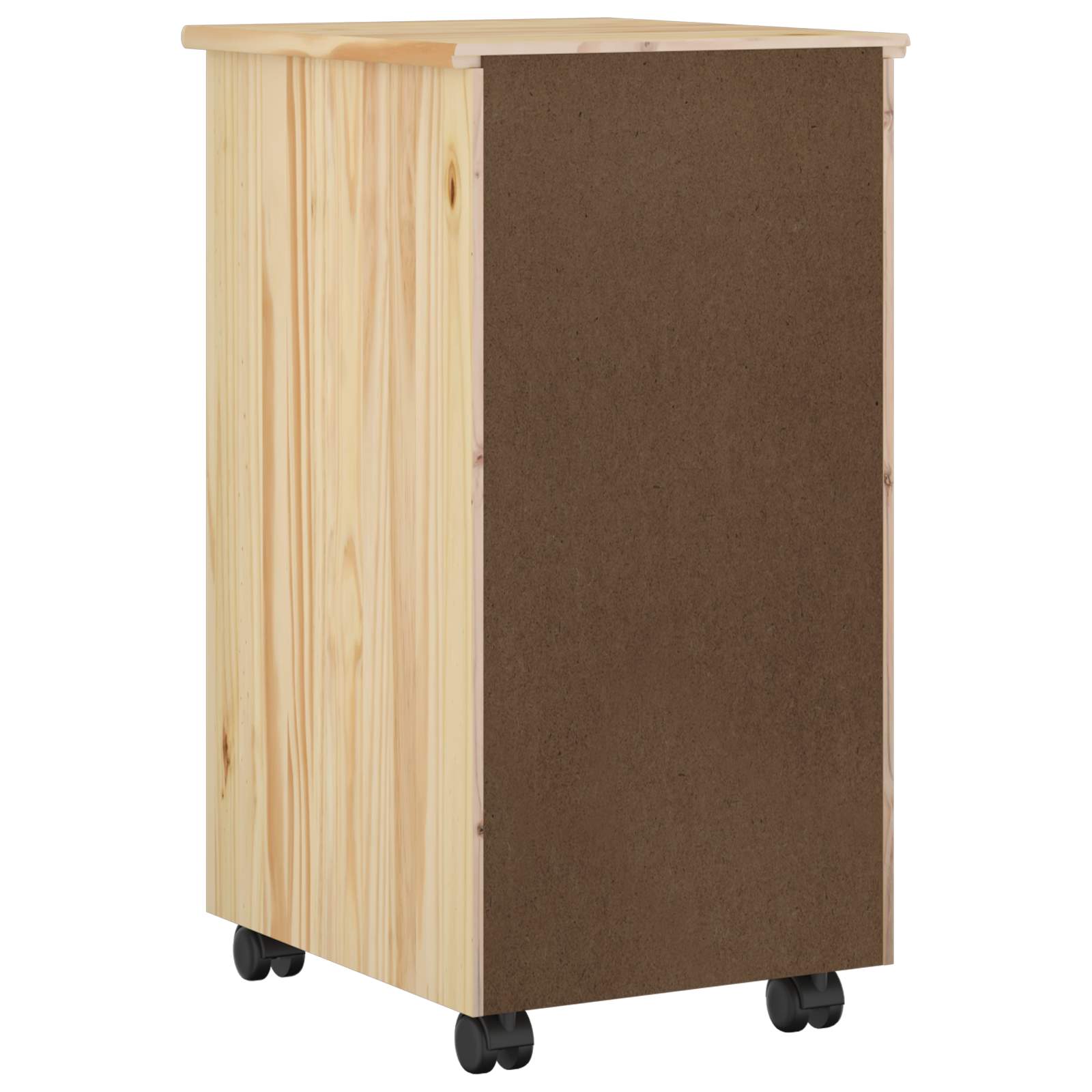 Rolling Kast Bruin 34 x 39 x 65,5 cm Massief grenenhout is nu te koop bij PeponiXL, paradijselijk wonen!