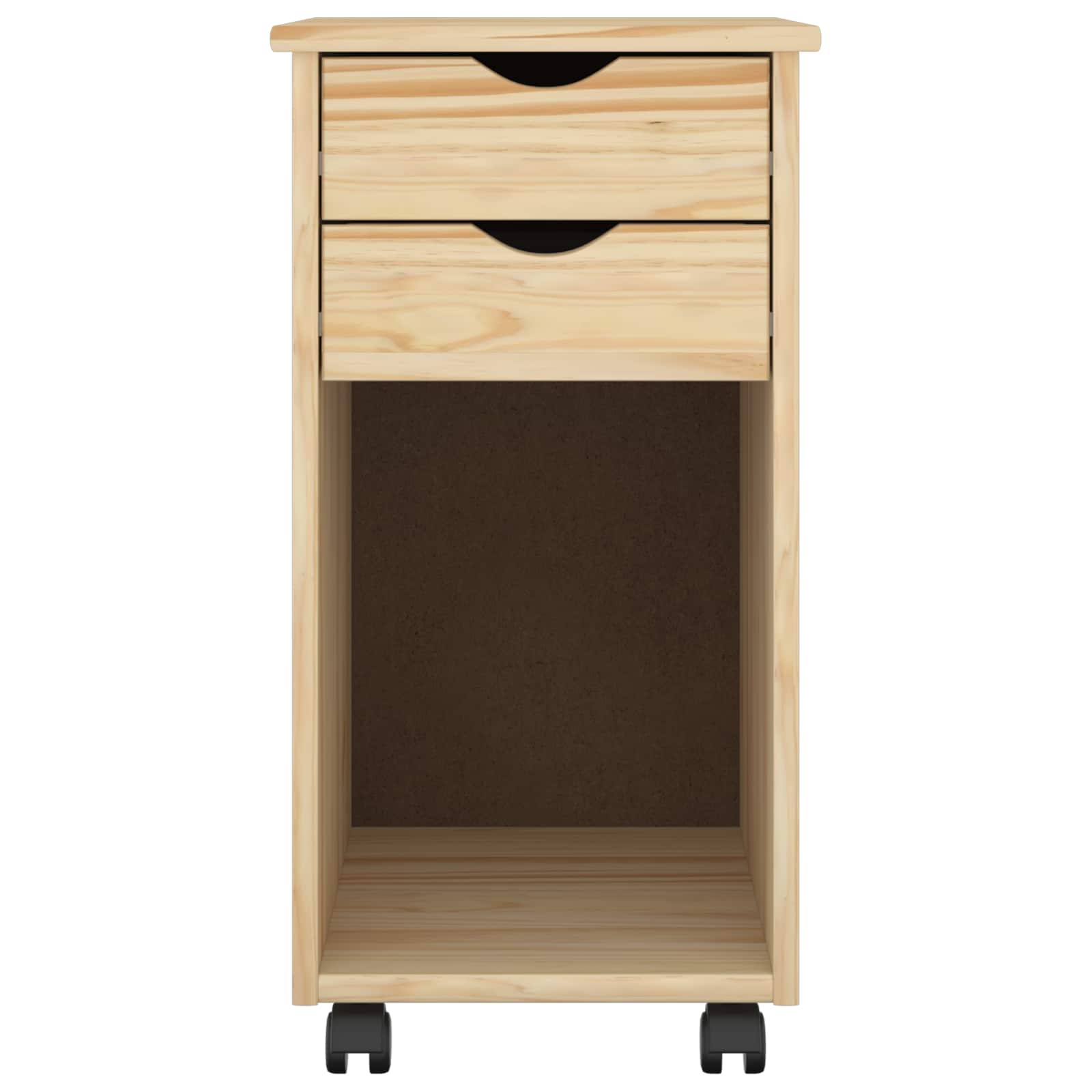 Rolling Kast Bruin 34 x 39 x 65,5 cm Massief grenenhout is nu te koop bij PeponiXL, paradijselijk wonen!