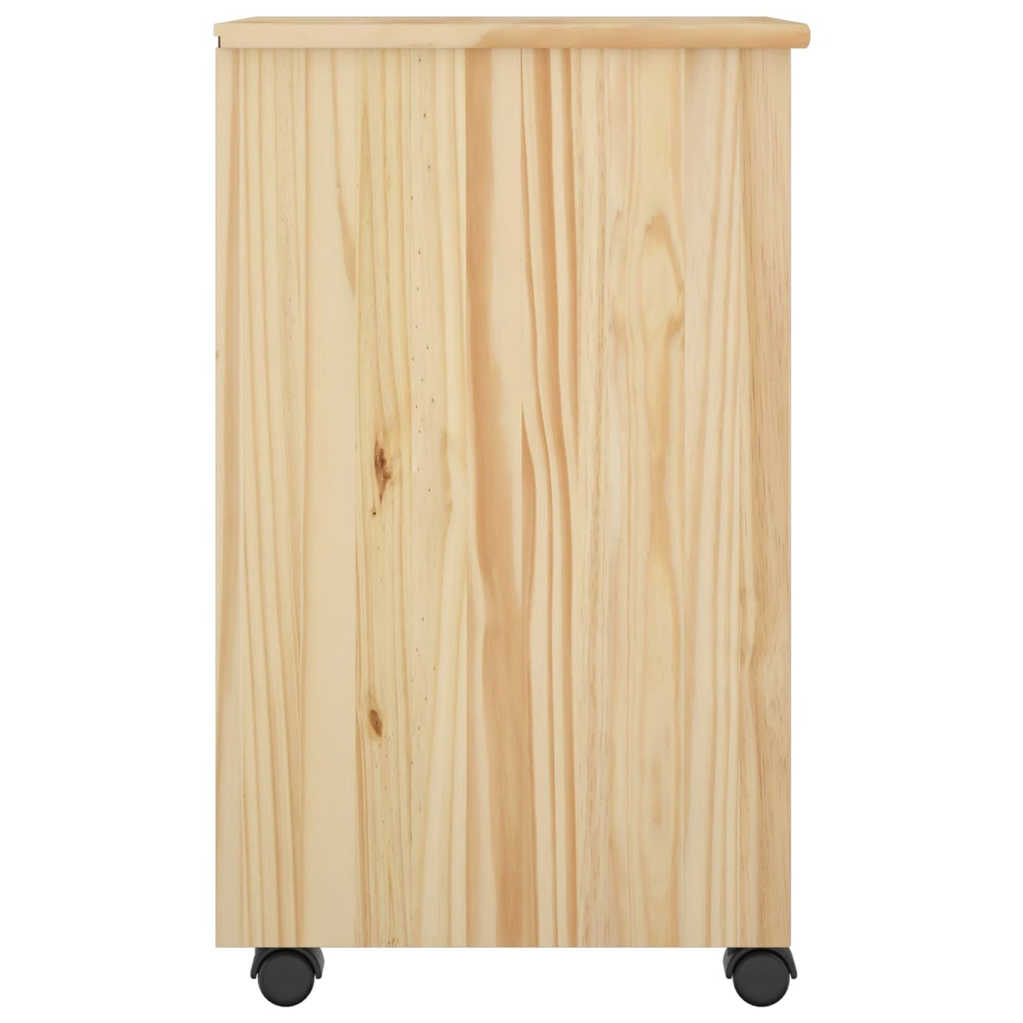 Rolling Kast Bruin 34 x 39 x 65,5 cm Massief grenenhout is nu te koop bij PeponiXL, paradijselijk wonen!