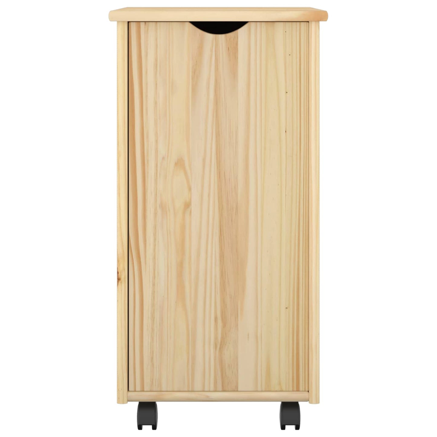Rolling Kast met wiel Bruin 34 x 39 x 65,5 cm Massief Vurenhout is nu te koop bij PeponiXL, paradijselijk wonen!