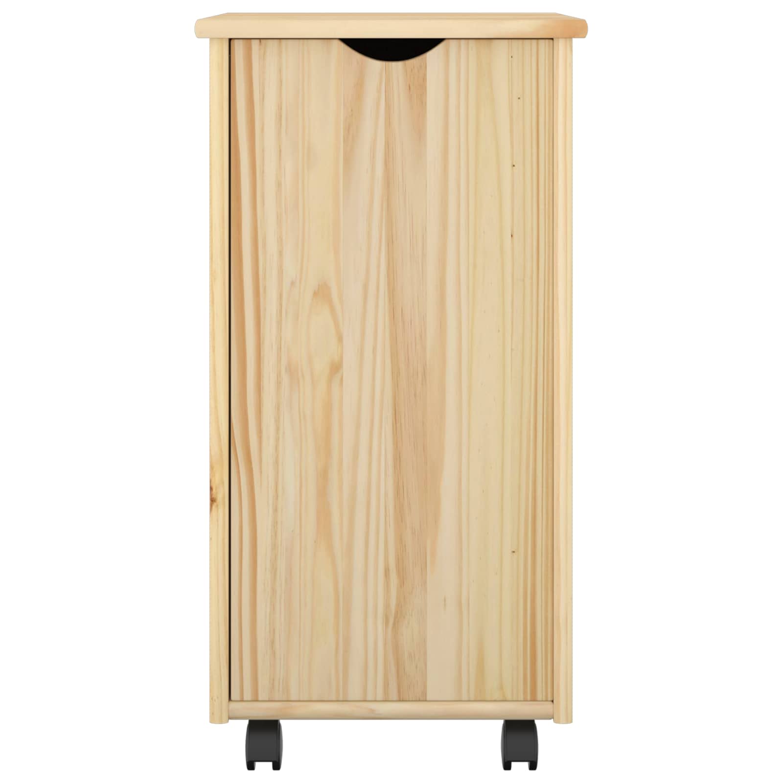 Rolling Kast met wiel Bruin 34 x 39 x 65,5 cm Massief Vurenhout is nu te koop bij PeponiXL, paradijselijk wonen!