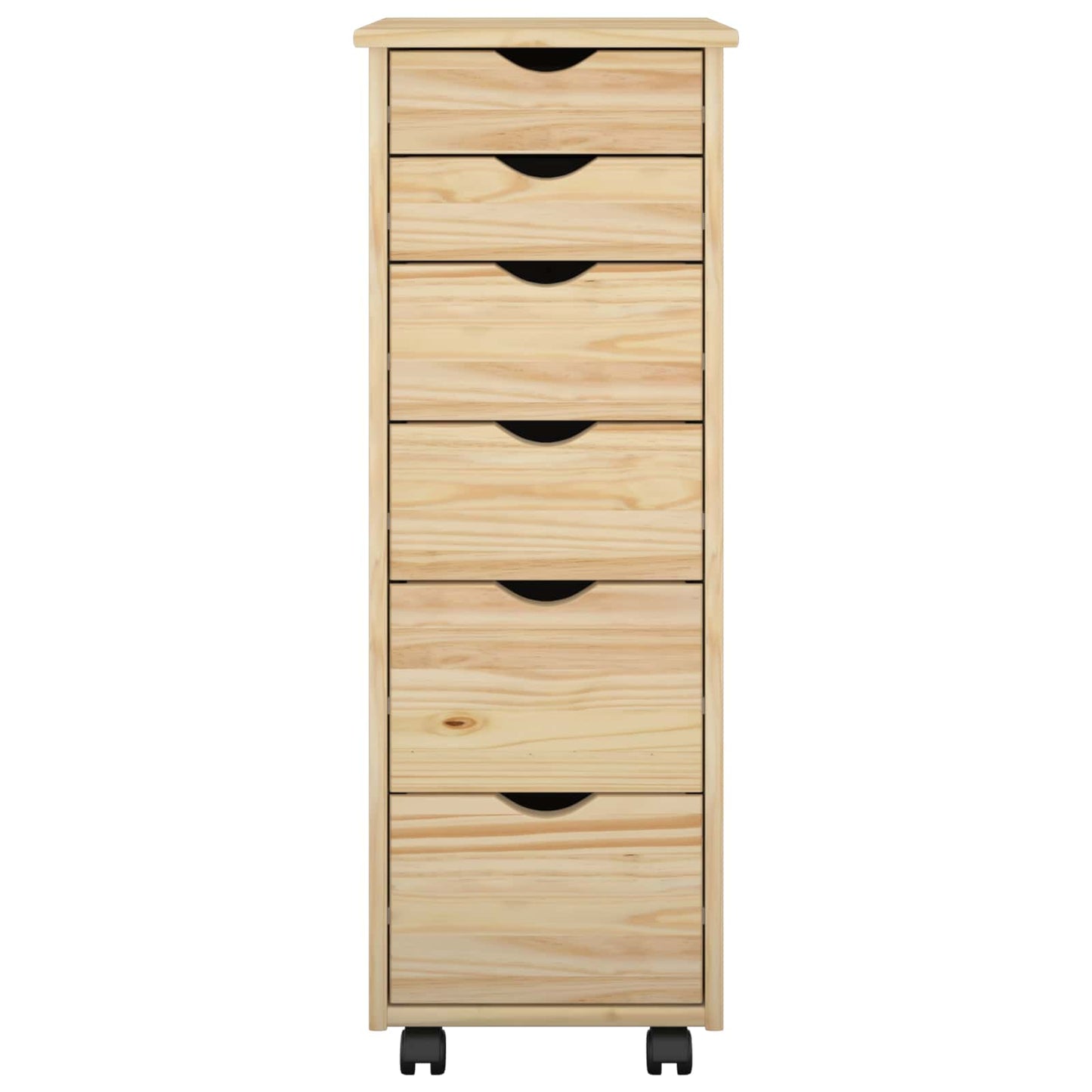 Rolling Kast met wiel Bruin 34 x 39 x 93,5 cm Massief Vurenhout is nu te koop bij PeponiXL, paradijselijk wonen!