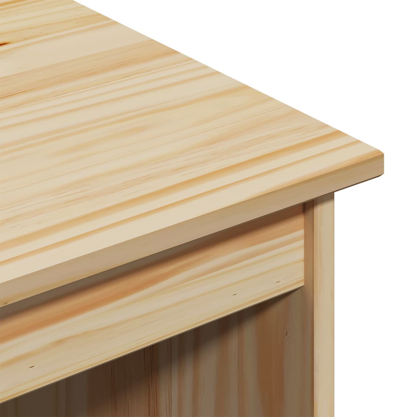 Bureau Bruin 112 x 50 x 75 cm Massief Vurenhout is nu te koop bij PeponiXL, paradijselijk wonen!