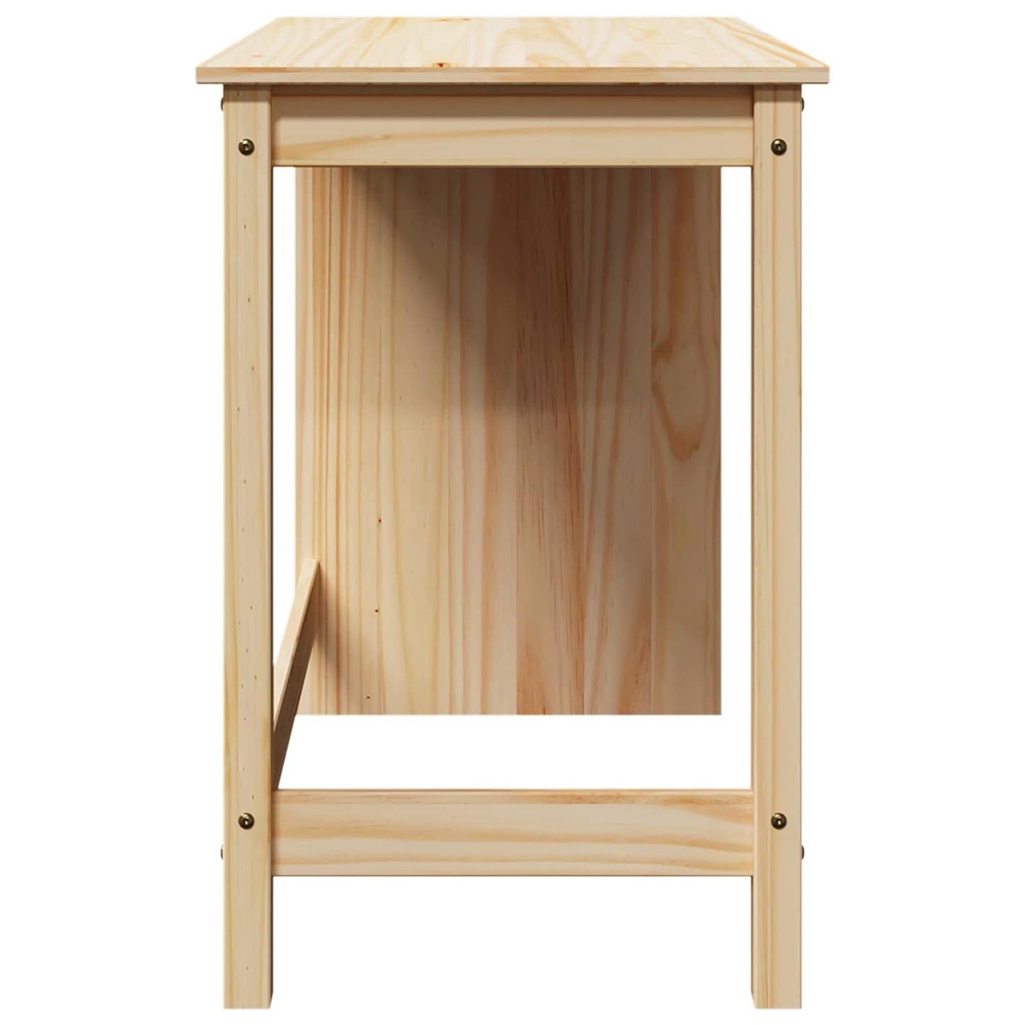 Bureau Bruin 112 x 50 x 75 cm Massief Vurenhout is nu te koop bij PeponiXL, paradijselijk wonen!
