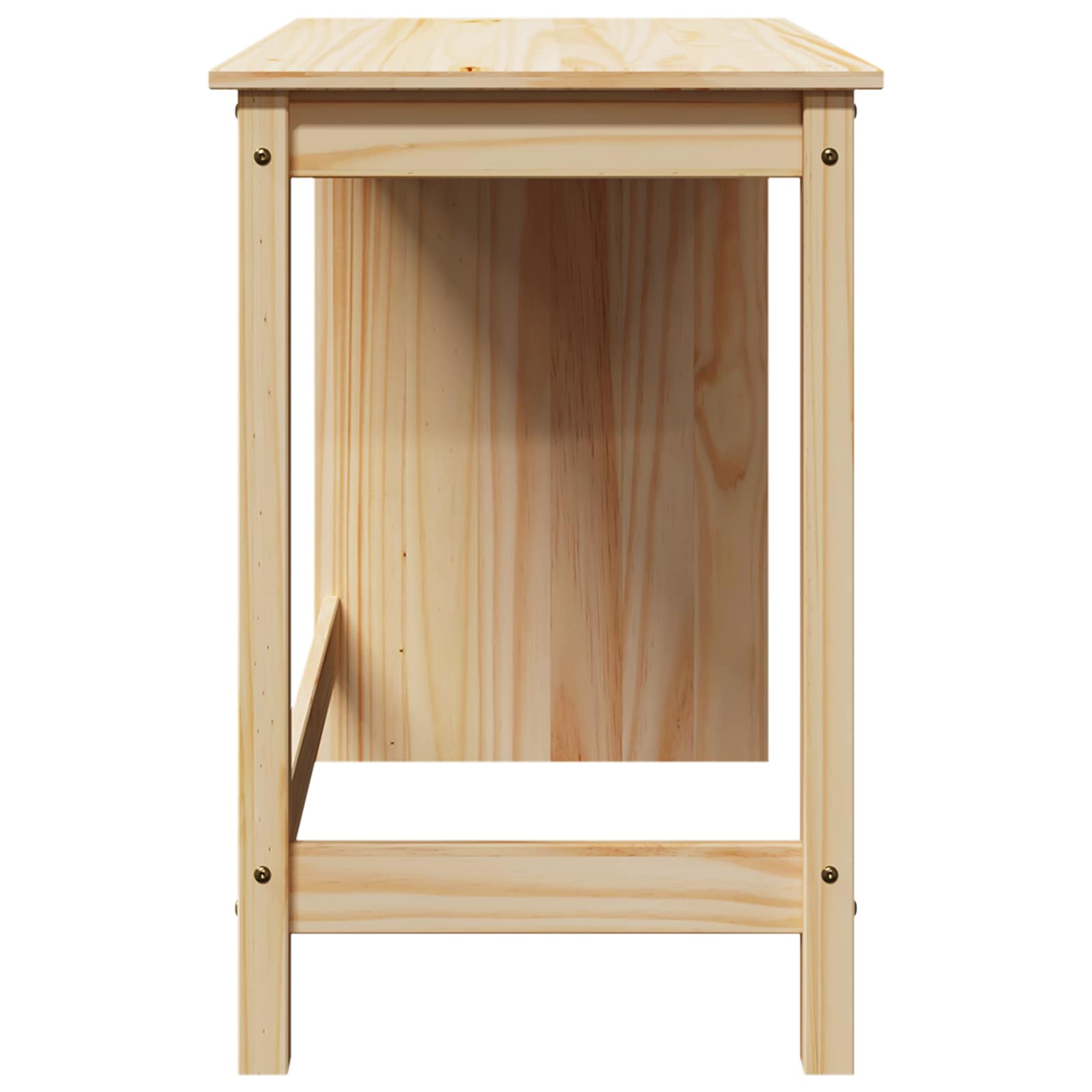 Bureau Bruin 112 x 50 x 75 cm Massief Vurenhout is nu te koop bij PeponiXL, paradijselijk wonen!