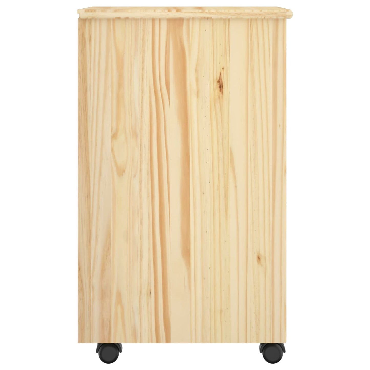 Rolling Kast Bruin 63,5 x 39 x 65,5 cm Massief Vurenhout is nu te koop bij PeponiXL, paradijselijk wonen!