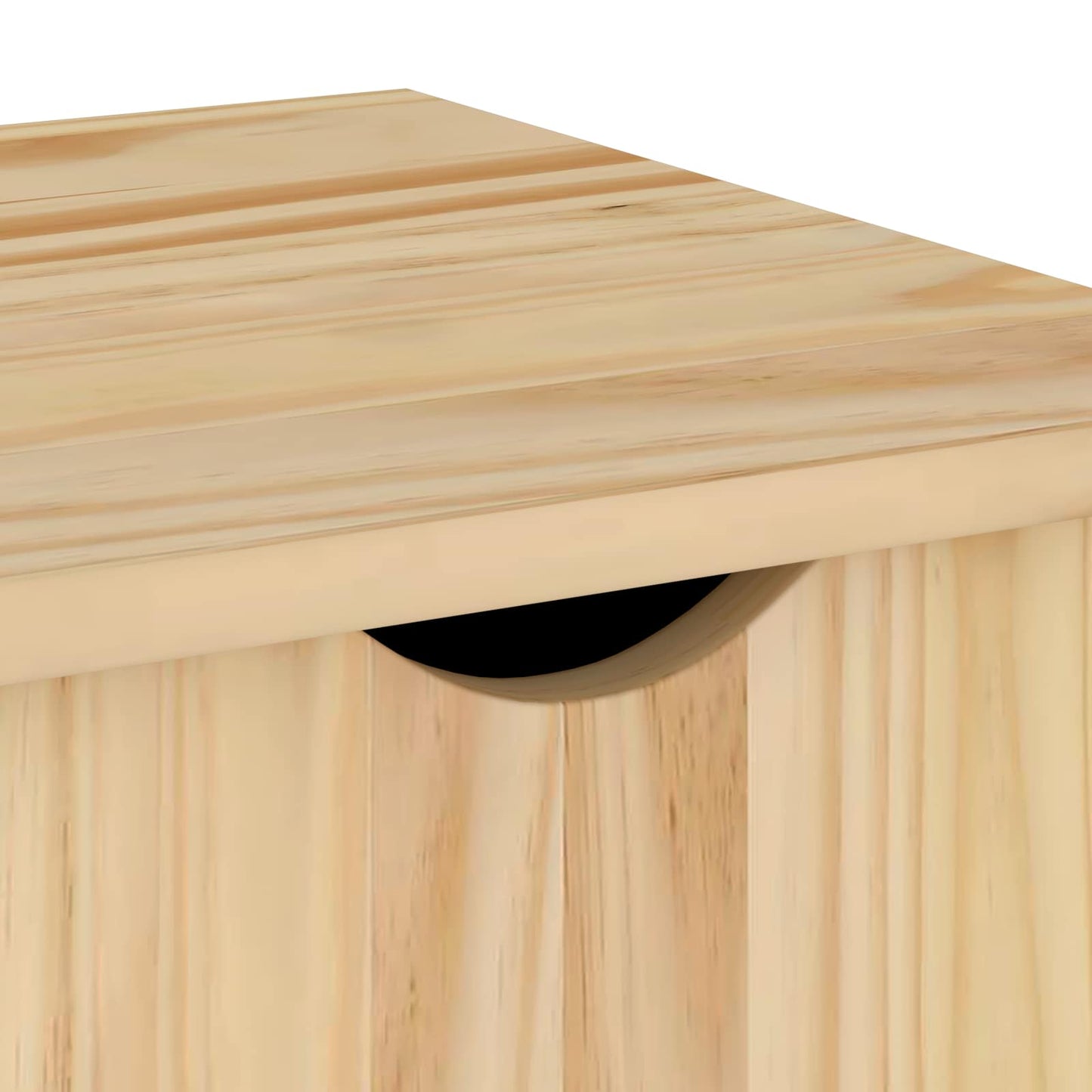 Rolling Kast Bruin 100 x 39 x 65,5 cm Massief Vurenhout is nu te koop bij PeponiXL, paradijselijk wonen!