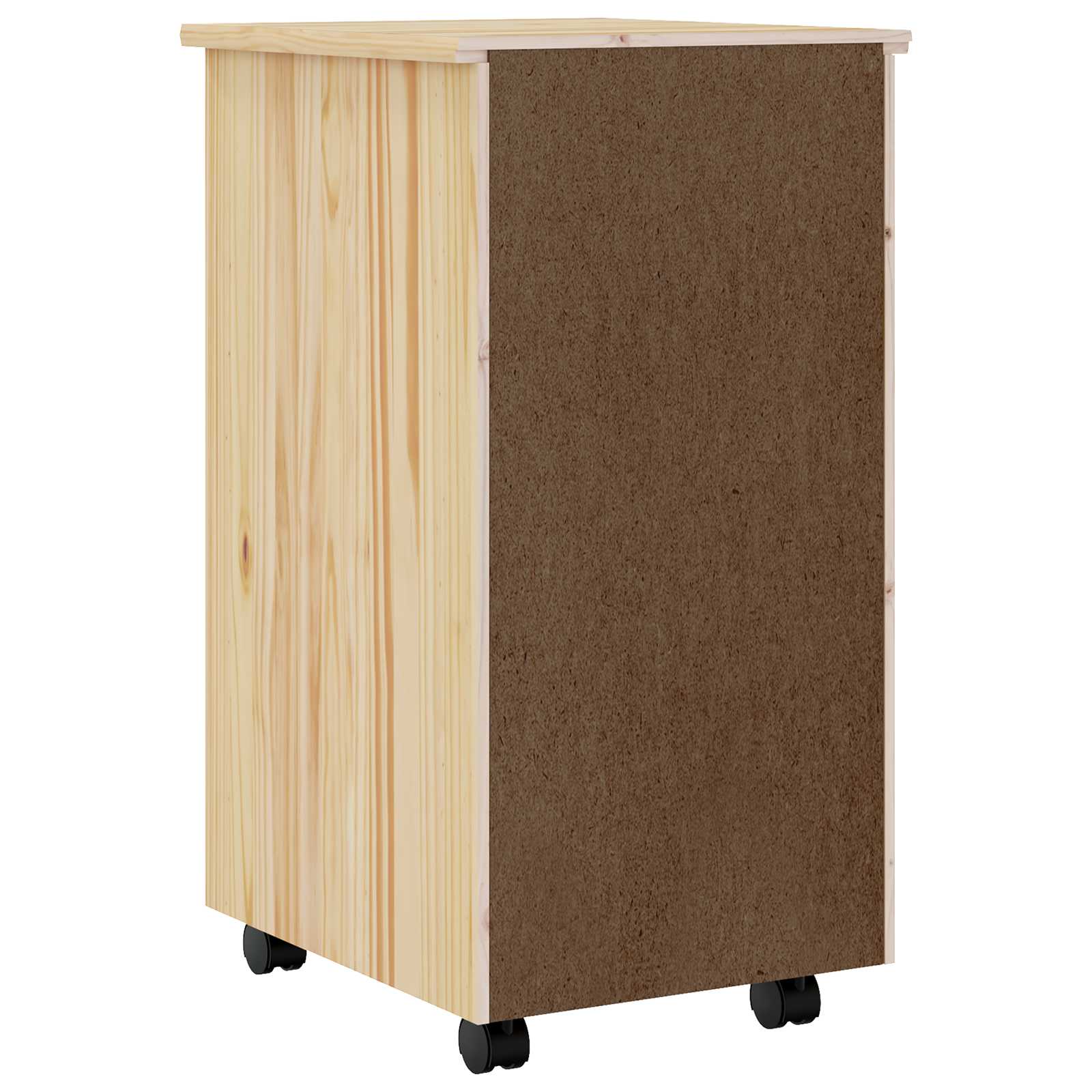 Rolling Cabinet met Laden MOSS Heldere Vernis 34 x 39 x 65,5 cm is nu te koop bij PeponiXL, paradijselijk wonen!