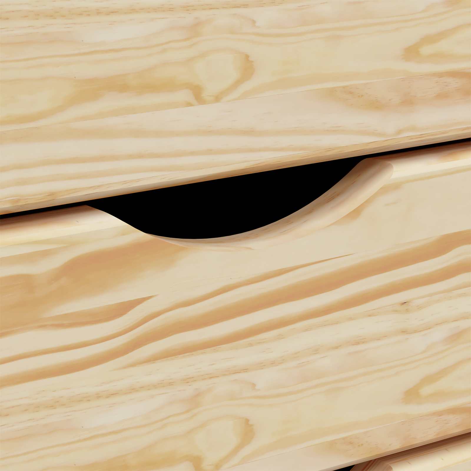 Rolling Cabinet met Laden MOSS Heldere Vernis 53 x 39 x 65,5 cm is nu te koop bij PeponiXL, paradijselijk wonen!