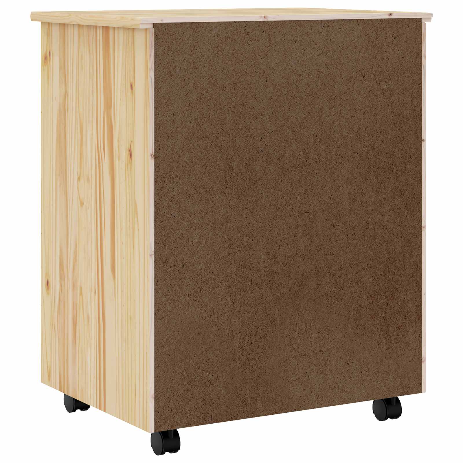 Rolling Cabinet met Laden MOSS Heldere Vernis 53 x 39 x 65,5 cm is nu te koop bij PeponiXL, paradijselijk wonen!