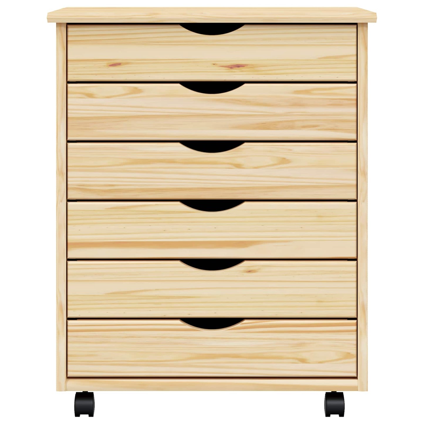 Rolling Cabinet met Laden MOSS Heldere Vernis 53 x 39 x 65,5 cm is nu te koop bij PeponiXL, paradijselijk wonen!