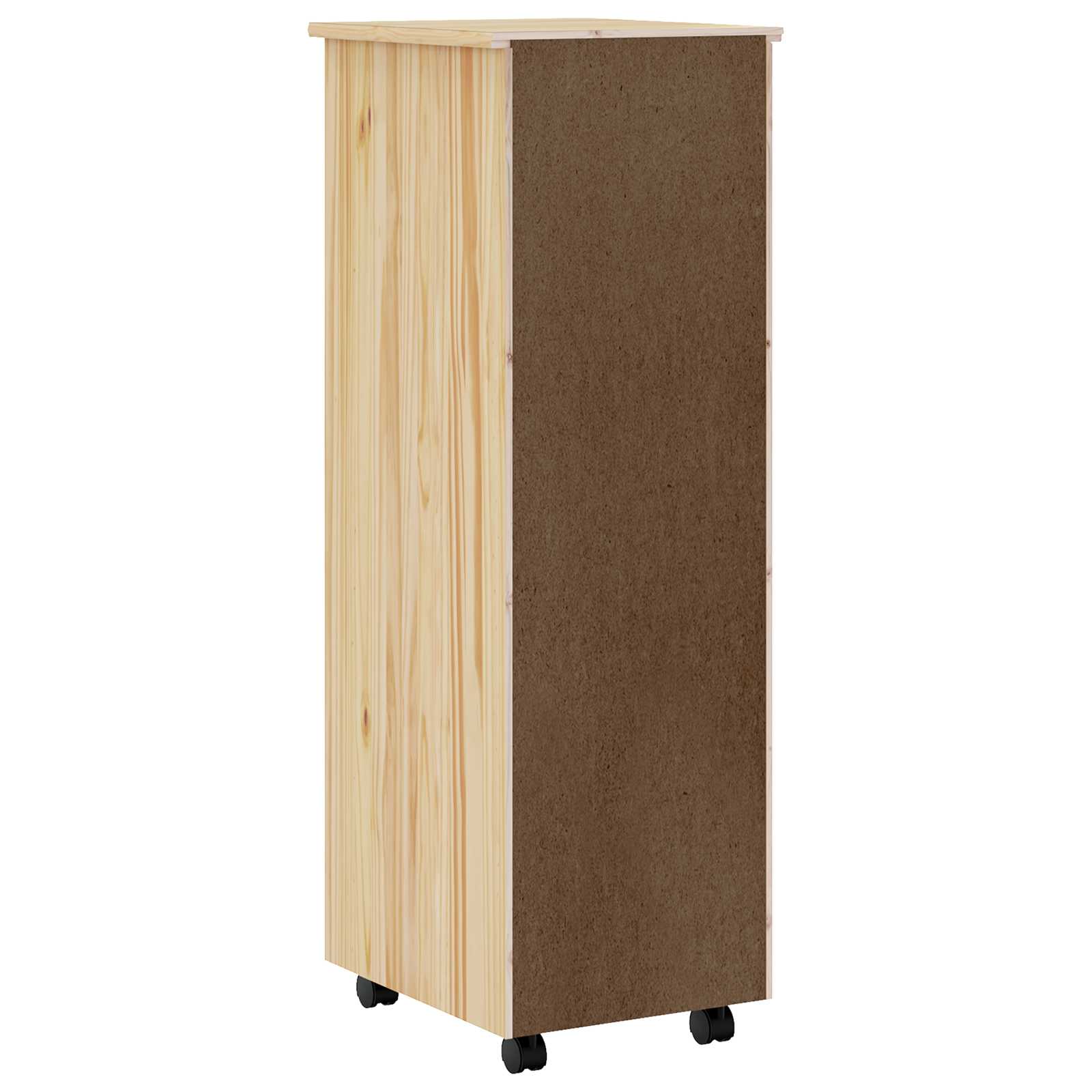 Rolling Cabinet met Laden MOSS Heldere Vernis 34 x 39 x 103 cm is nu te koop bij PeponiXL, paradijselijk wonen!