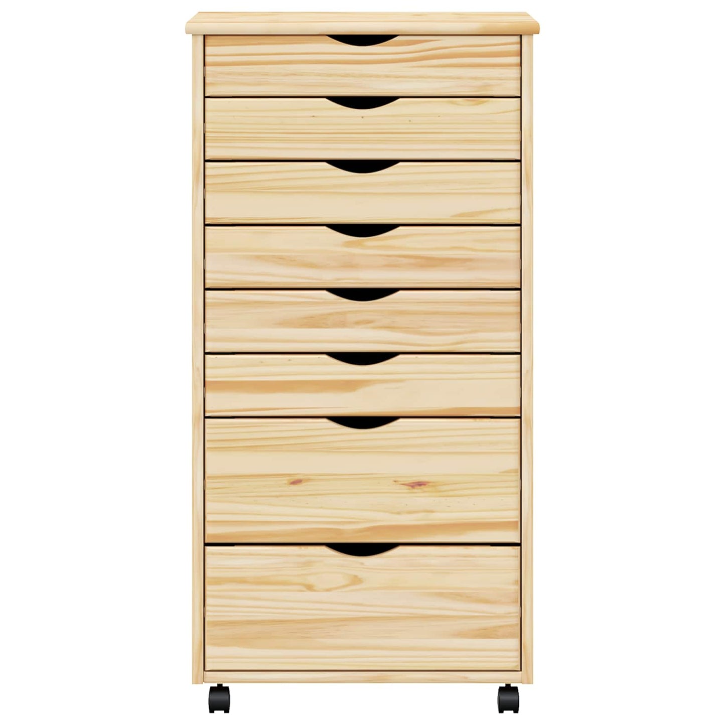 Rolling Cabinet met Laden MOSS Heldere Vernis 53 x 39 x 103 cm is nu te koop bij PeponiXL, paradijselijk wonen!