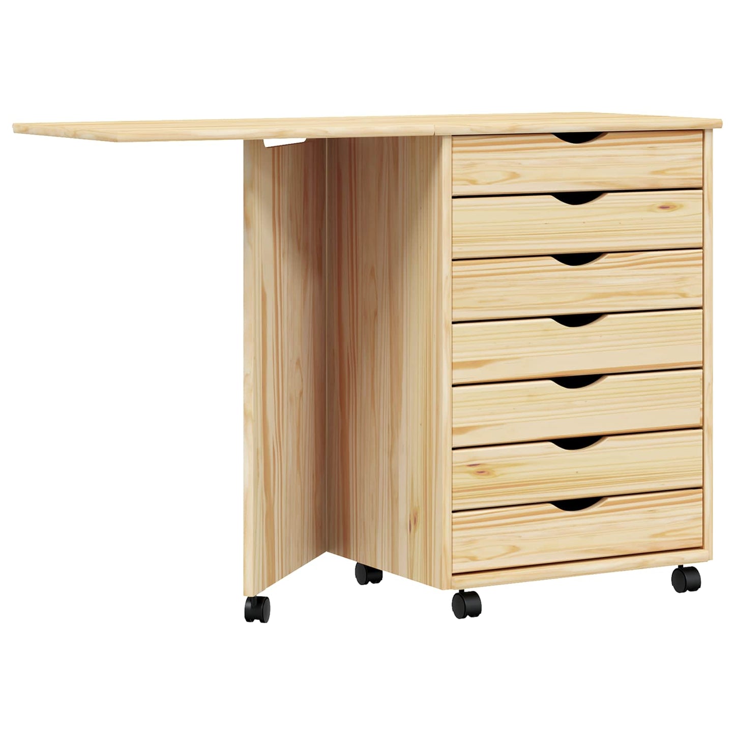Rolkast met Bureau MOSS Heldere Vernis 105,5 x 39 x 74,5 cm is nu te koop bij PeponiXL, paradijselijk wonen!