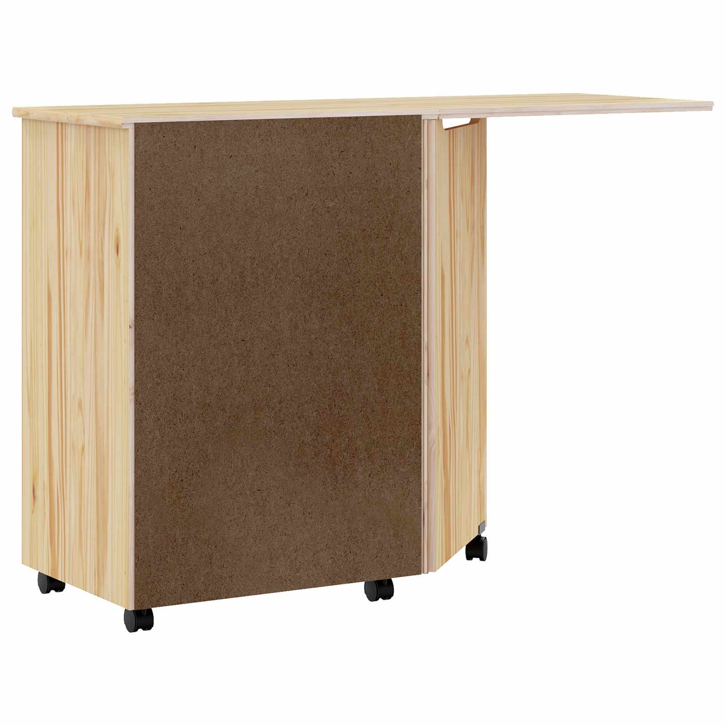 Rolkast met Bureau MOSS Heldere Vernis 105,5 x 39 x 74,5 cm is nu te koop bij PeponiXL, paradijselijk wonen!