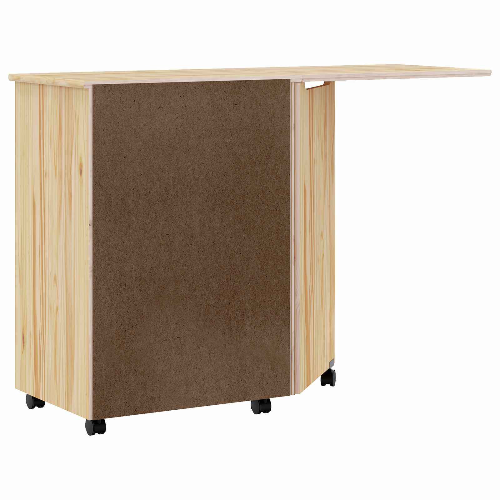 Rolkast met Bureau MOSS Heldere Vernis 105,5 x 39 x 74,5 cm is nu te koop bij PeponiXL, paradijselijk wonen!