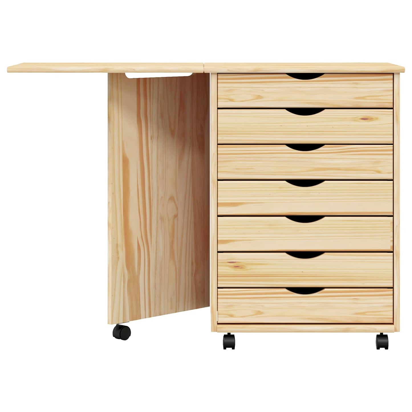 Rolkast met Bureau MOSS Heldere Vernis 105,5 x 39 x 74,5 cm is nu te koop bij PeponiXL, paradijselijk wonen!
