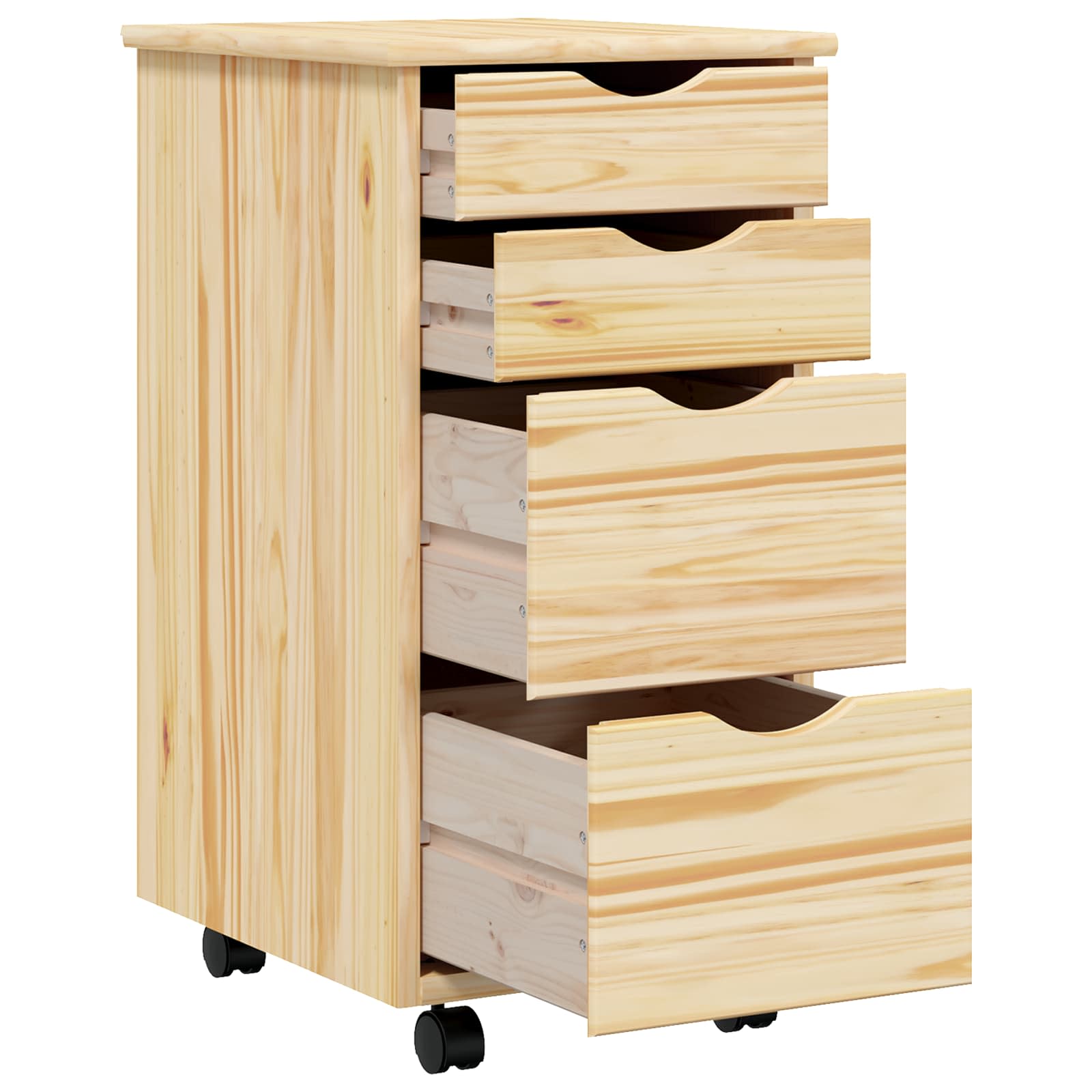 Rolkast met Bureau MOSS Heldere Vernis 34 x 39 x 65,5 cm is nu te koop bij PeponiXL, paradijselijk wonen!