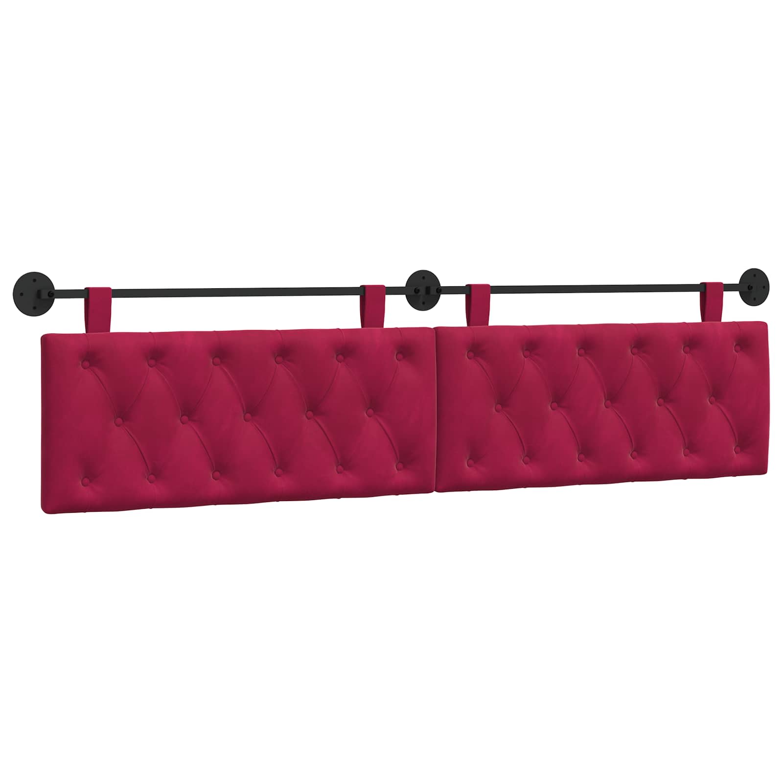 Hangend hoofdbord Wijnrood Fluweel is nu te koop bij PeponiXL, paradijselijk wonen!