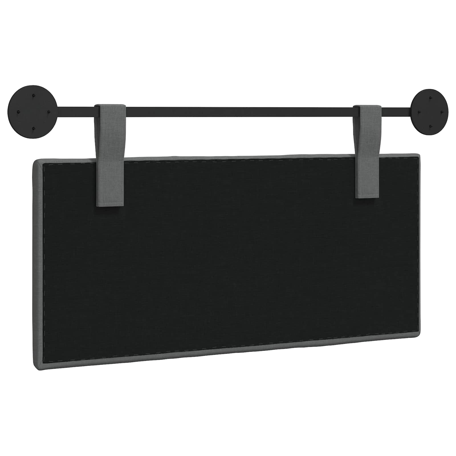 Hangend hoofdbord Donkergrijs Stof is nu te koop bij PeponiXL, paradijselijk wonen!
