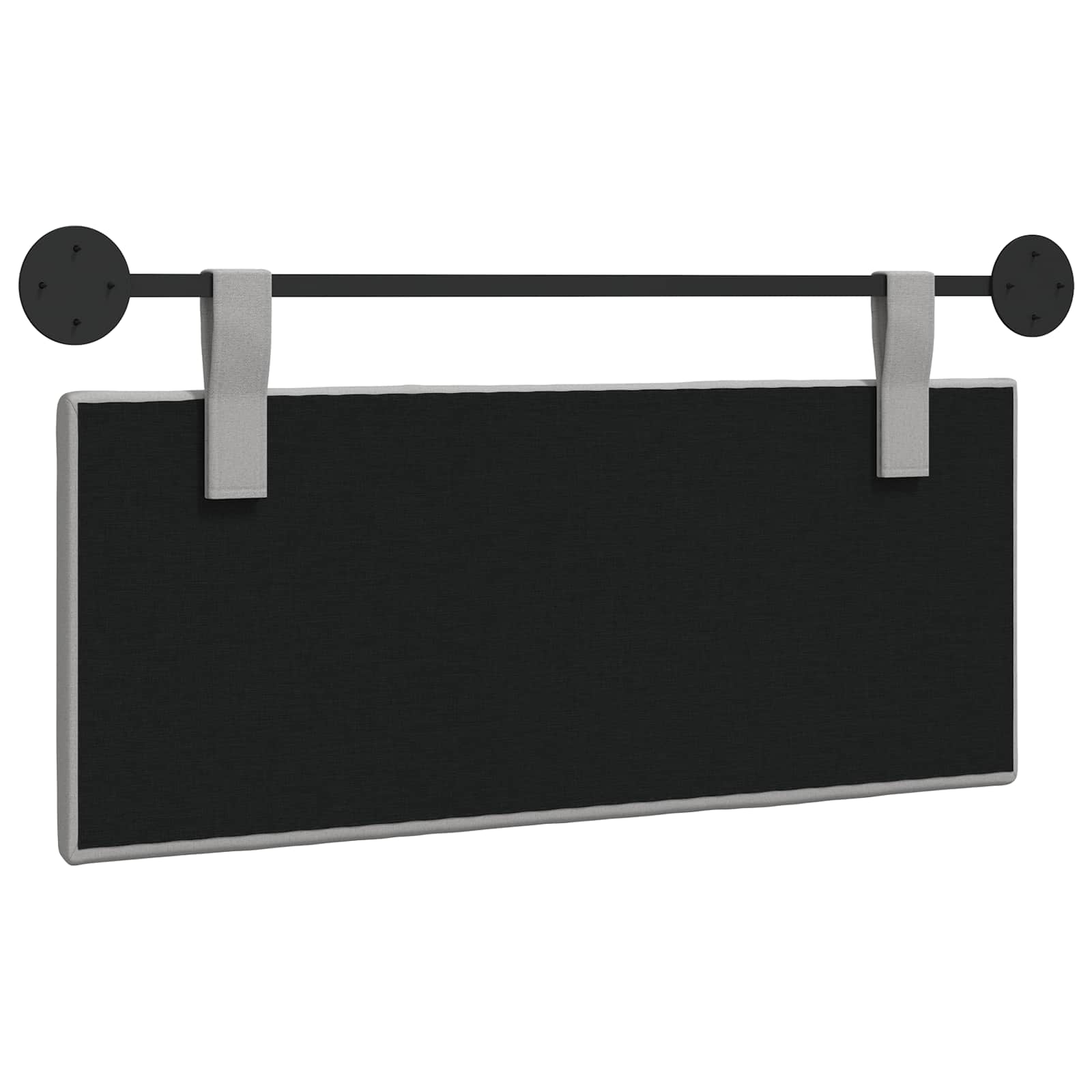 Hangend hoofdbord Wolkengrijs Stof is nu te koop bij PeponiXL, paradijselijk wonen!