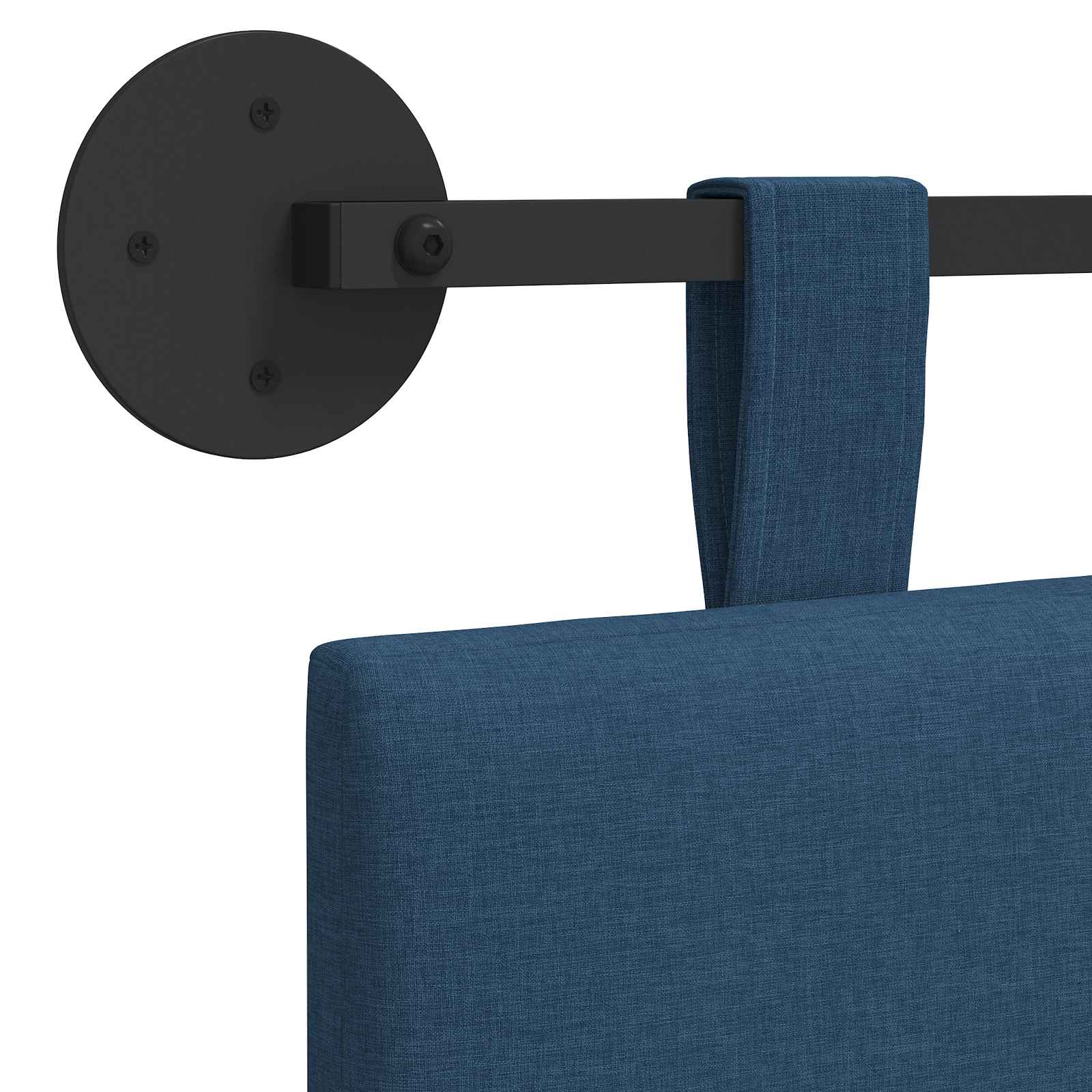 Hangend Hoofdeinde Wandgemonteerd Blauw 110 x 55 x 5 cm Stof is nu te koop bij PeponiXL, paradijselijk wonen!