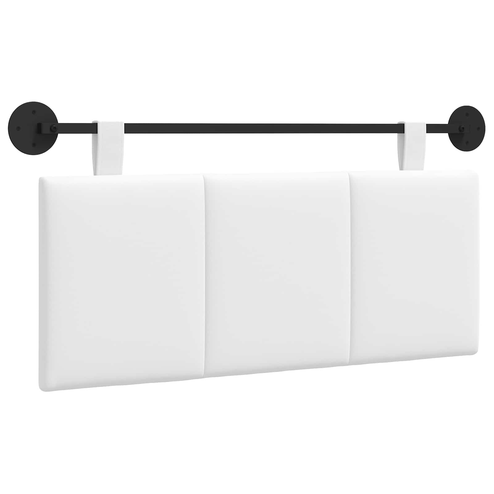 Hangend hoofdbord Wit Stof is nu te koop bij PeponiXL, paradijselijk wonen!