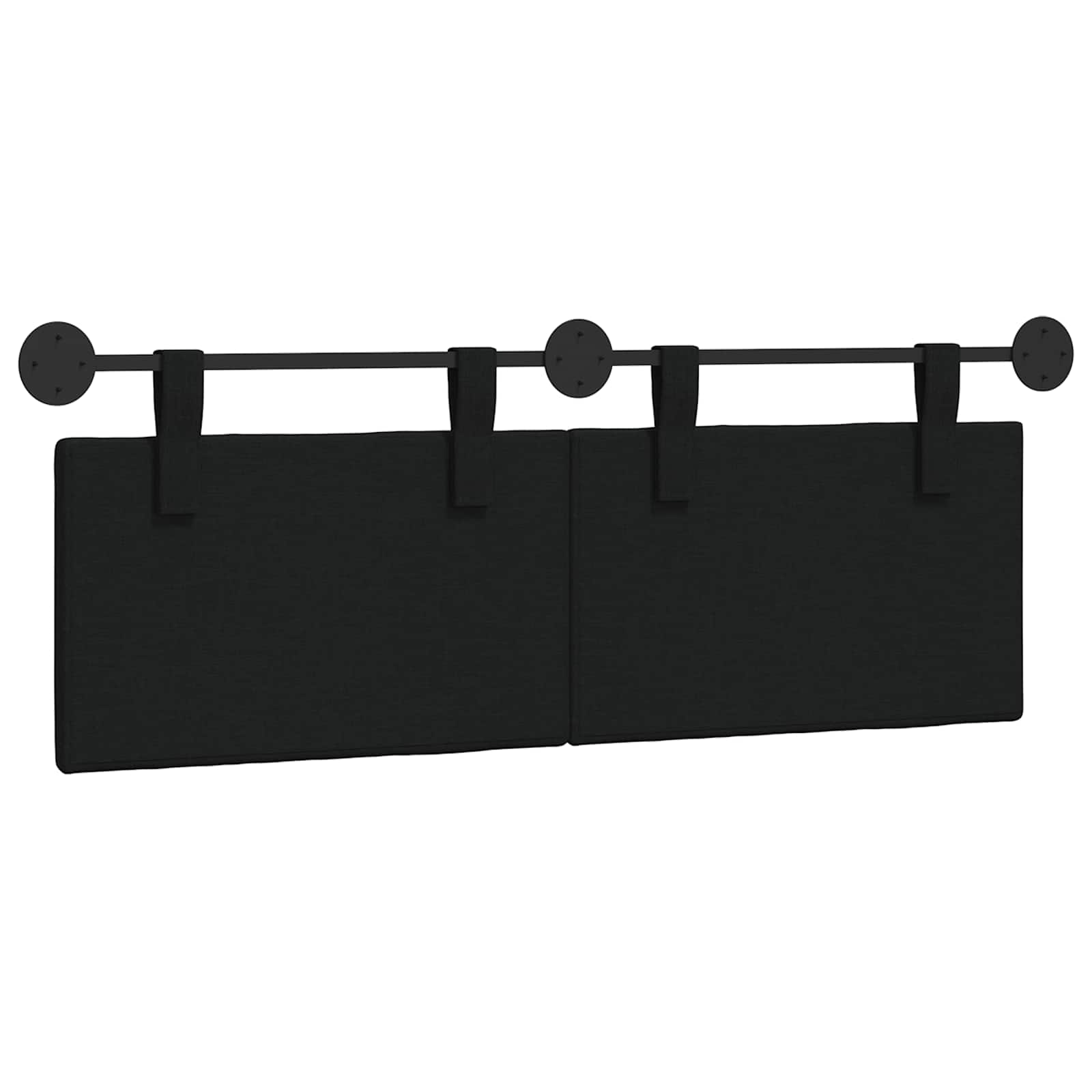 Hangend hoofdbord Zwart Stof is nu te koop bij PeponiXL, paradijselijk wonen!