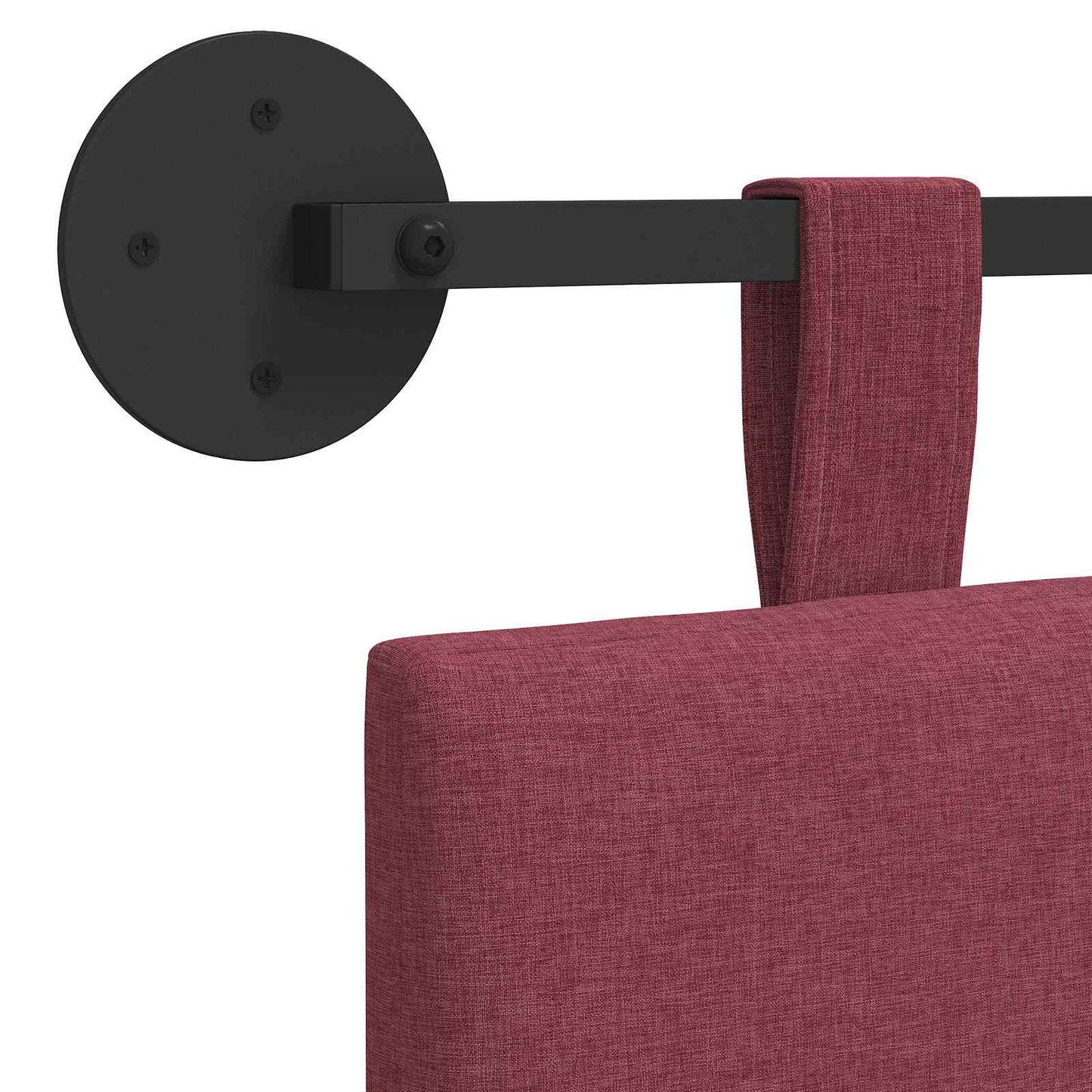 Hangend hoofdbord Wijnrood Stof is nu te koop bij PeponiXL, paradijselijk wonen!