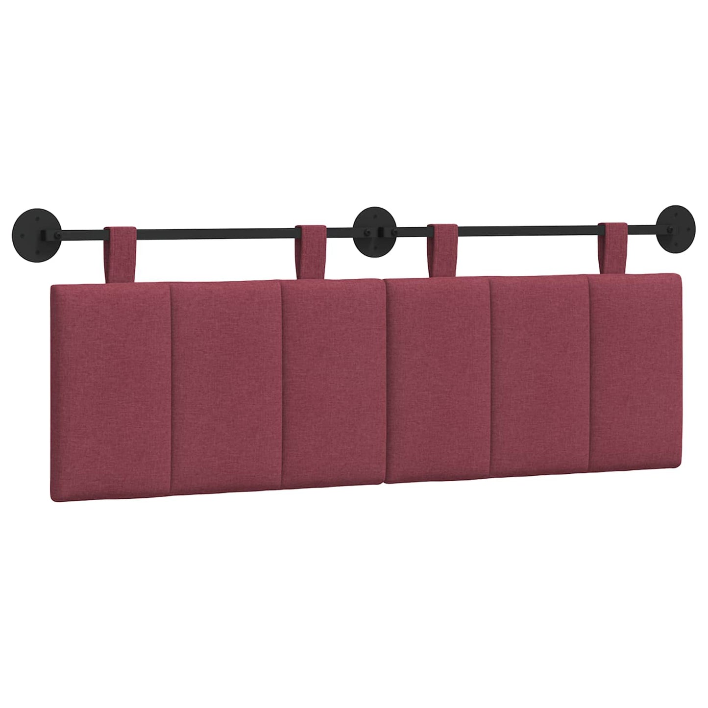 Hangend hoofdbord Wijnrood Stof is nu te koop bij PeponiXL, paradijselijk wonen!