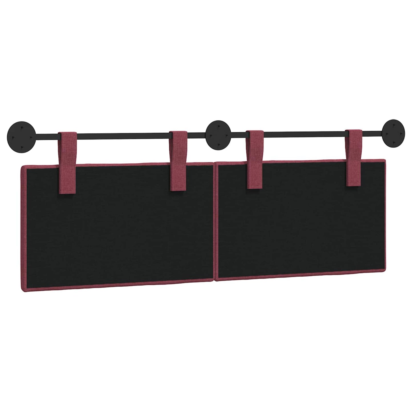 Hangend hoofdbord Wijnrood Stof is nu te koop bij PeponiXL, paradijselijk wonen!