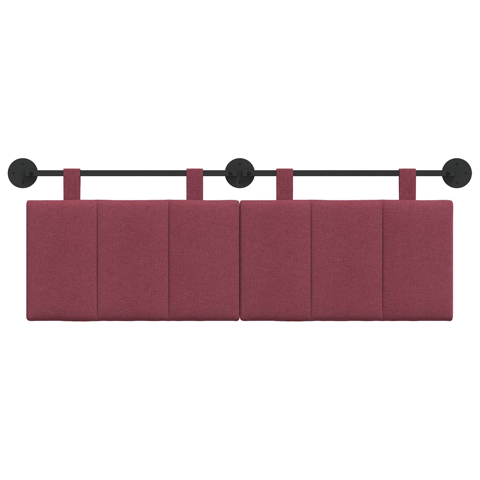 Hangend hoofdbord Wijnrood Stof is nu te koop bij PeponiXL, paradijselijk wonen!