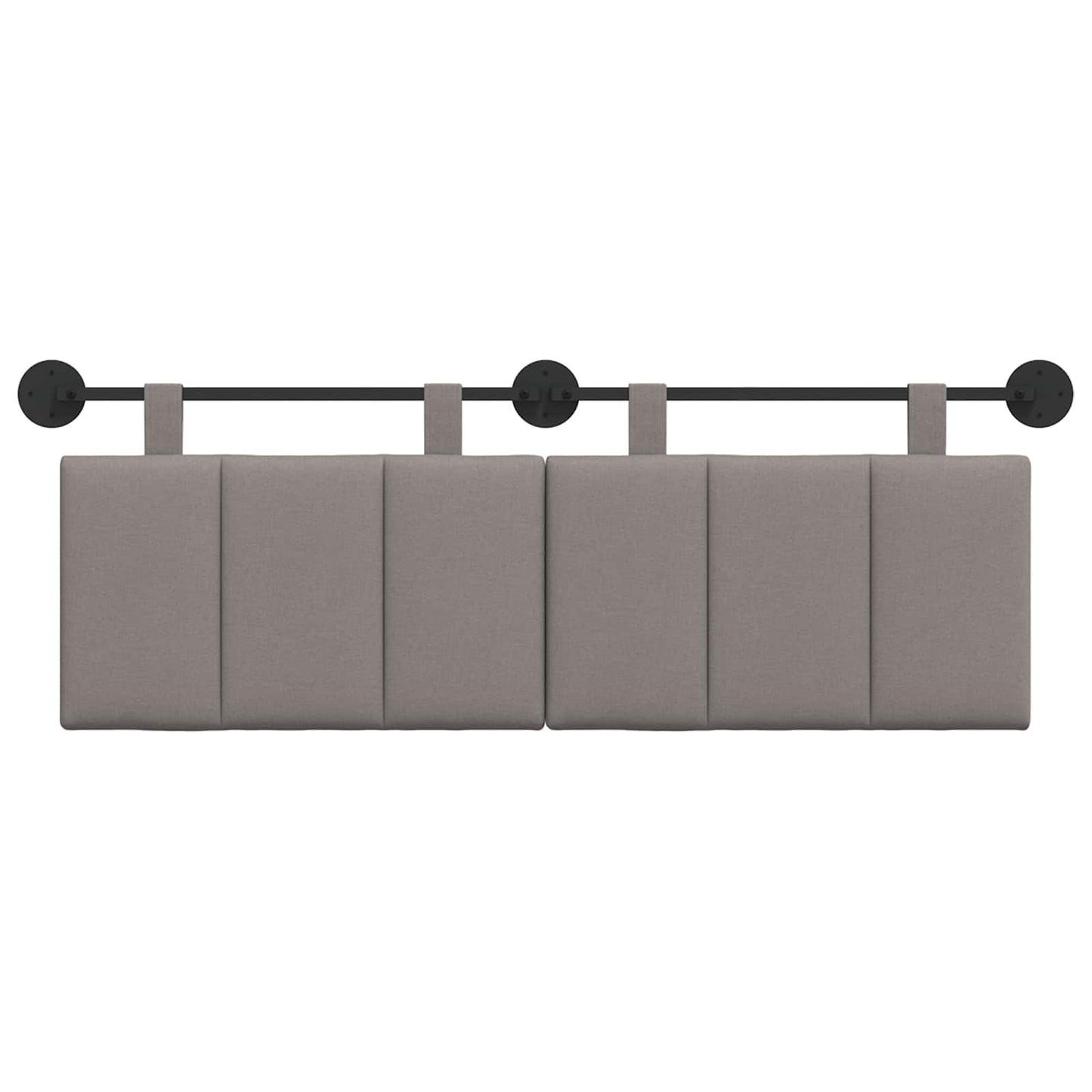 Hangend hoofdbord Taupe Stof is nu te koop bij PeponiXL, paradijselijk wonen!