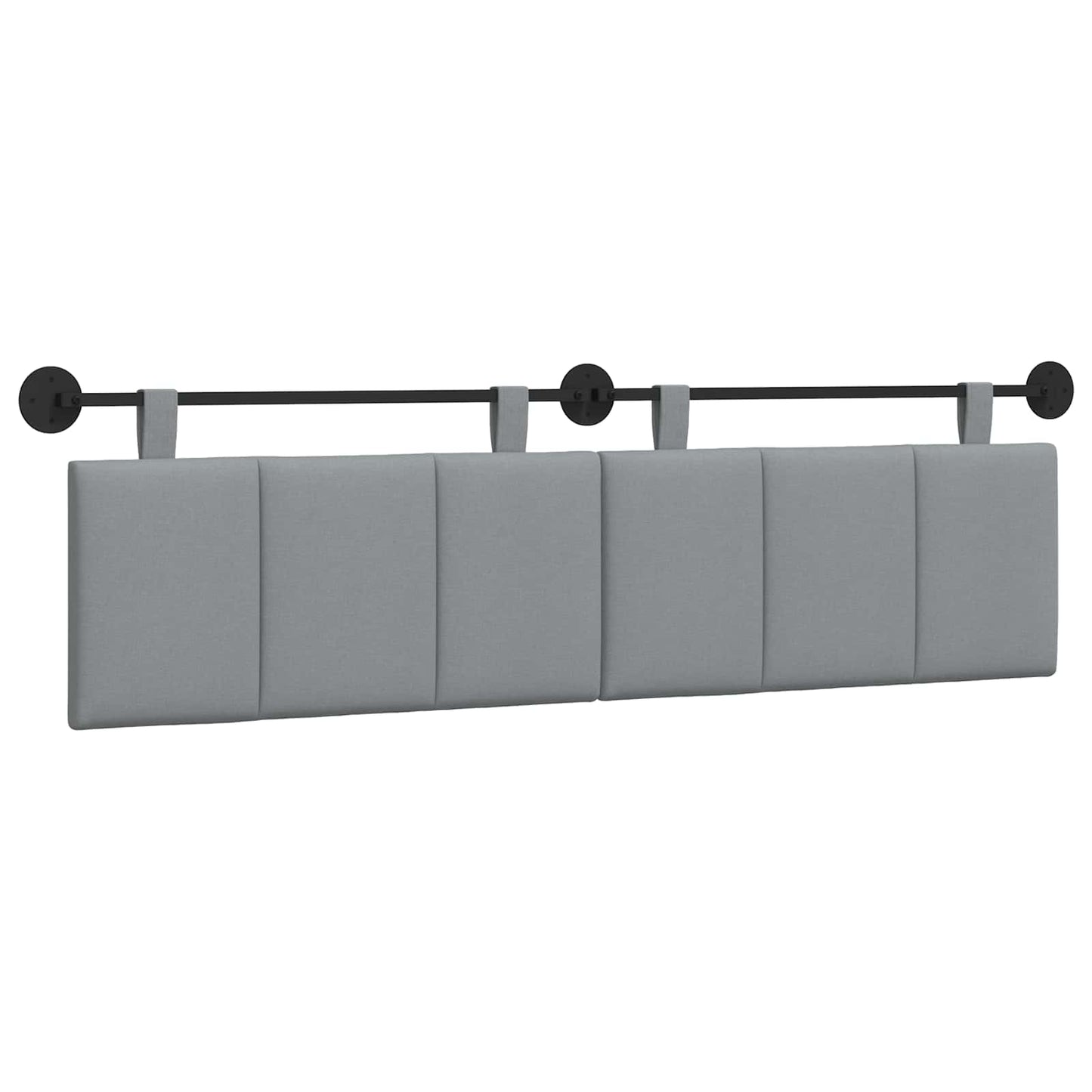 Hangend hoofdbord Lichtgrijs Stof is nu te koop bij PeponiXL, paradijselijk wonen!