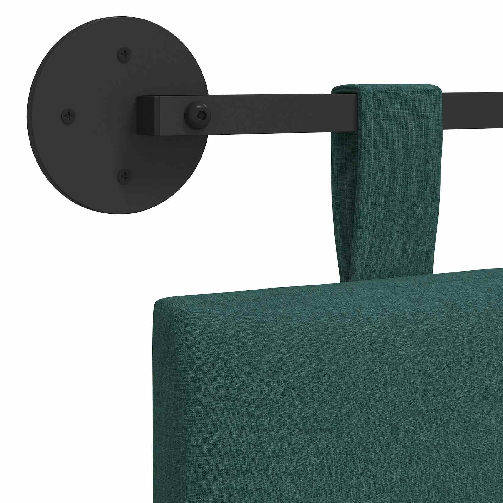 Hangend hoofdbord Donkergroen Stof is nu te koop bij PeponiXL, paradijselijk wonen!