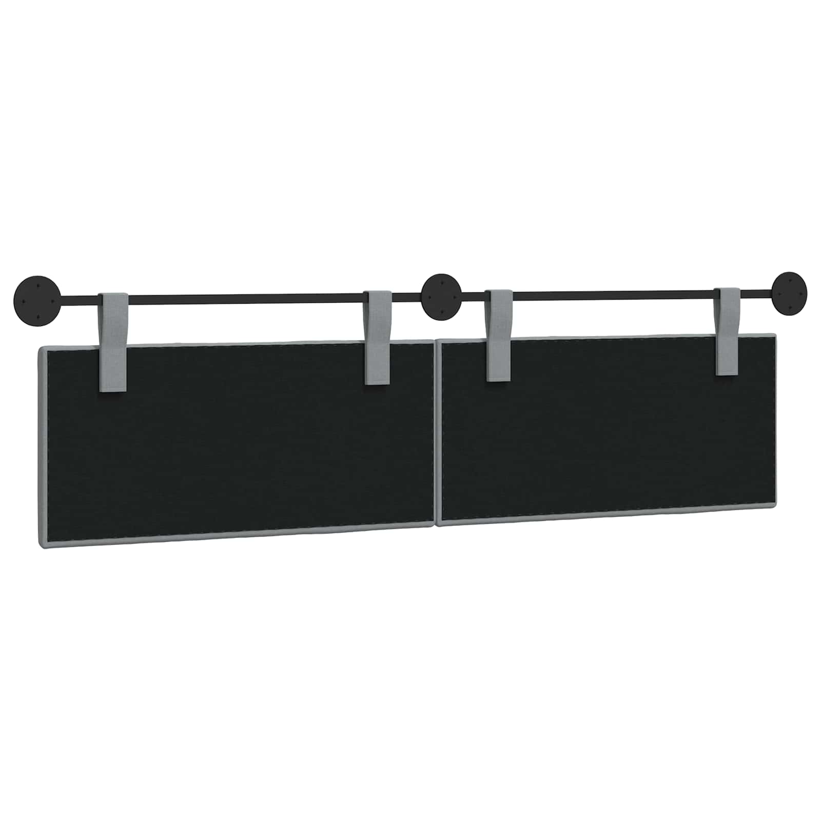 Hangend hoofdbord Lichtgrijs Stof is nu te koop bij PeponiXL, paradijselijk wonen!