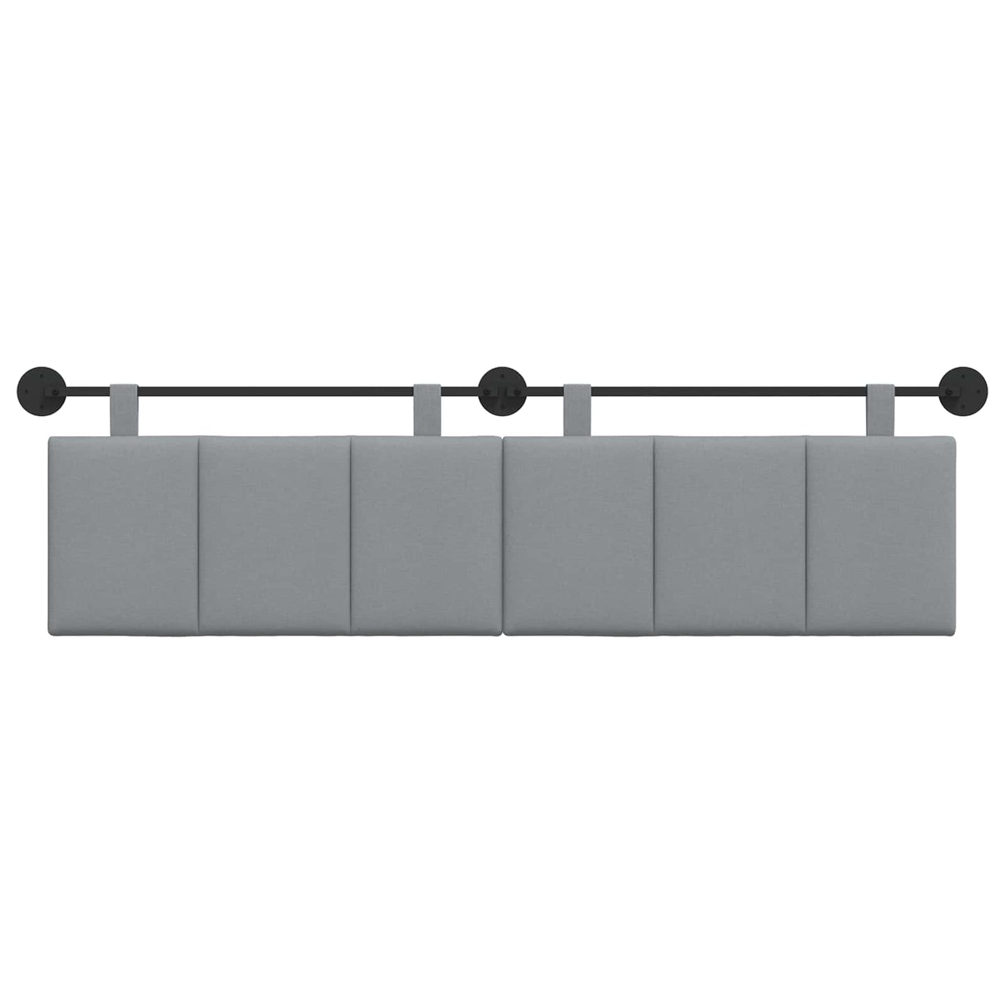 Hangend hoofdbord Lichtgrijs Stof is nu te koop bij PeponiXL, paradijselijk wonen!