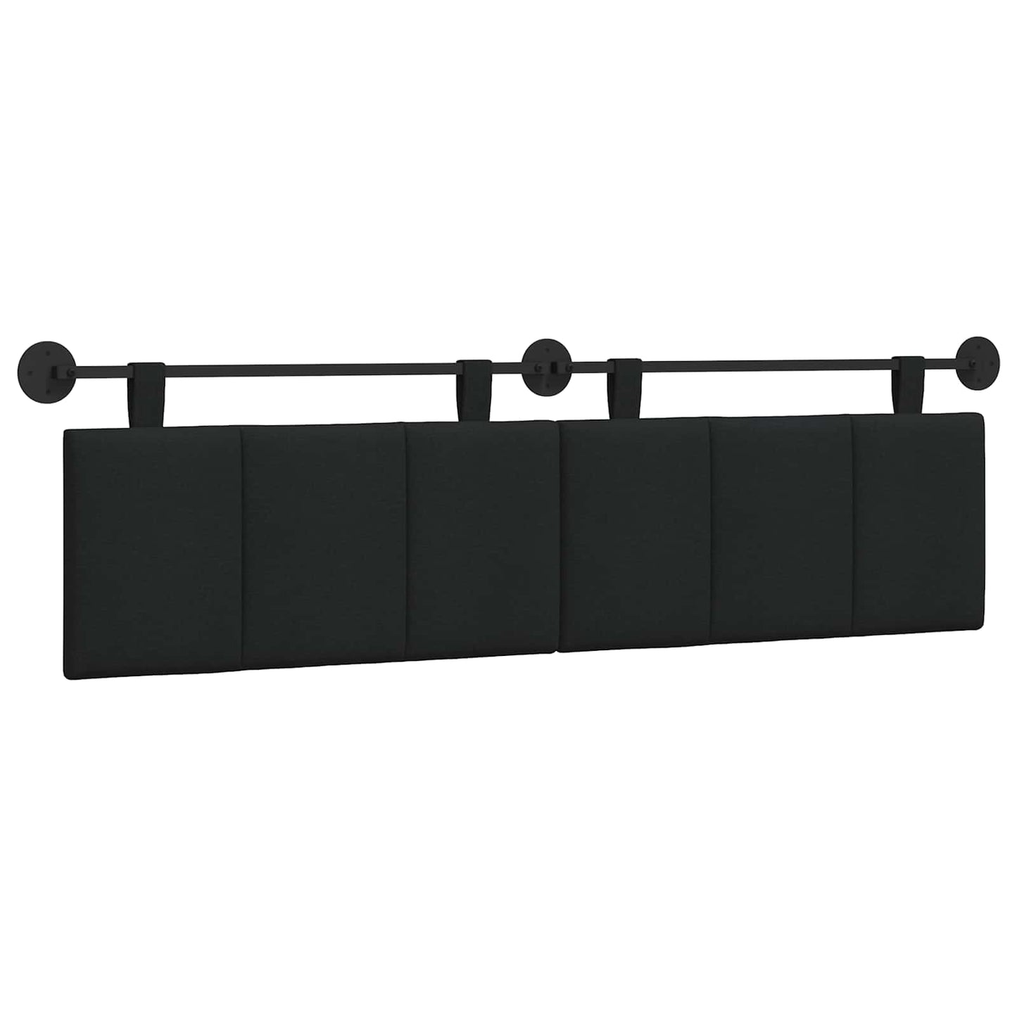 Hangend hoofdbord Zwart Stof is nu te koop bij PeponiXL, paradijselijk wonen!