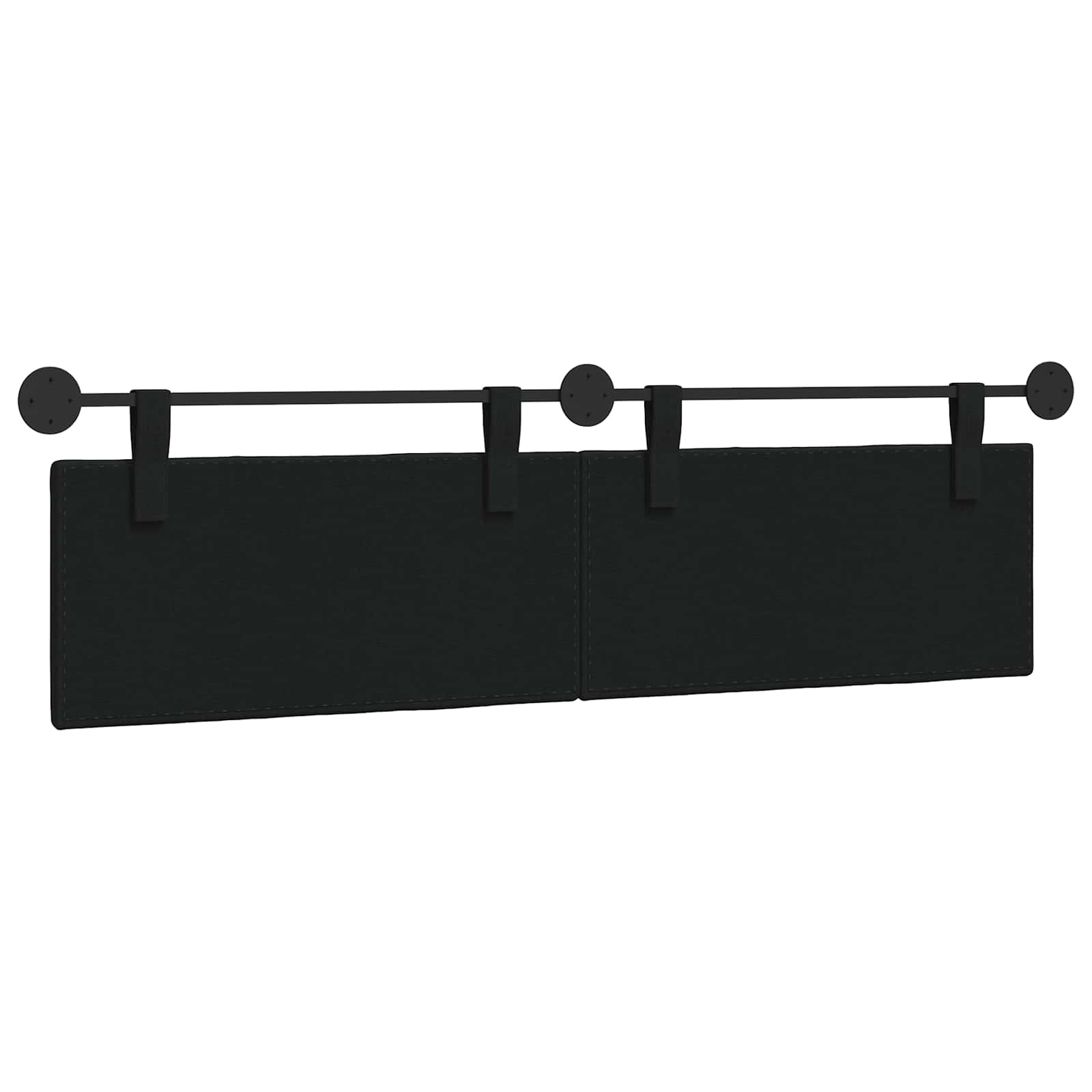 Hangend hoofdbord Zwart Stof is nu te koop bij PeponiXL, paradijselijk wonen!