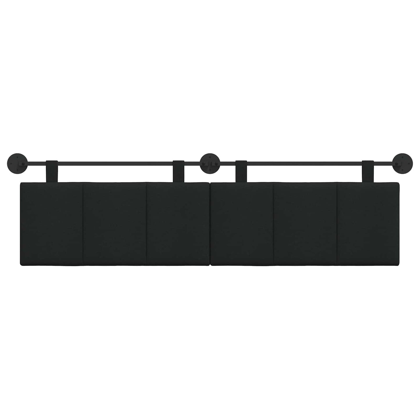 Hangend hoofdbord Zwart Stof is nu te koop bij PeponiXL, paradijselijk wonen!