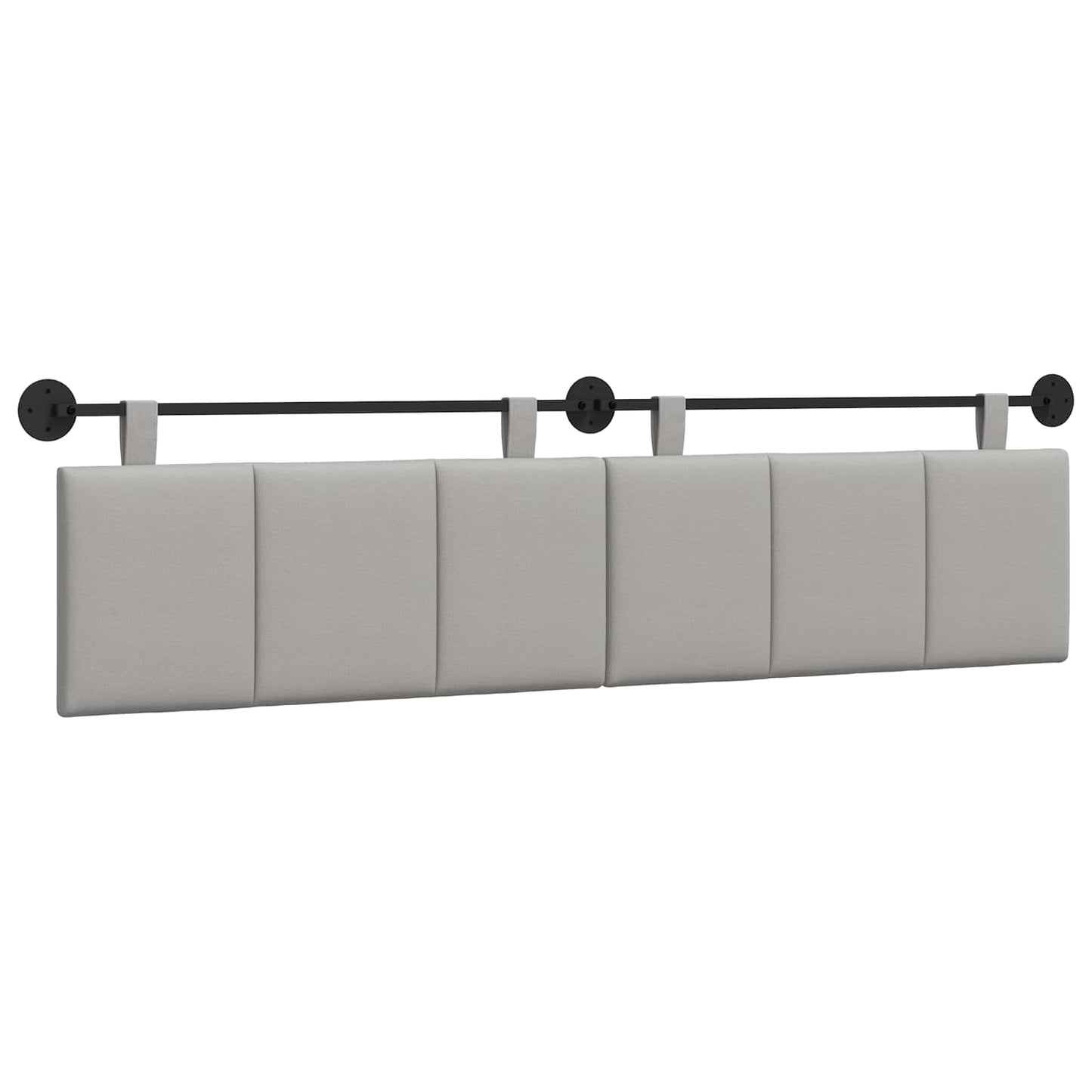 Hangend hoofdbord Wolkengrijs Stof is nu te koop bij PeponiXL, paradijselijk wonen!