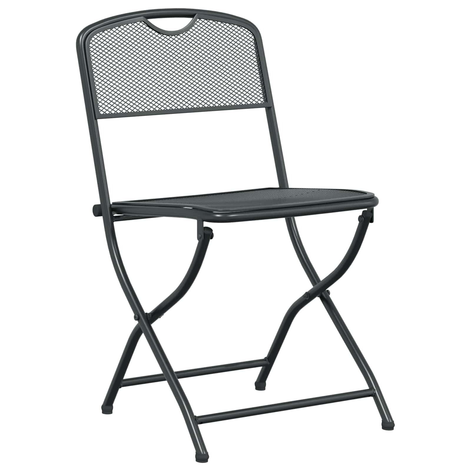 Buitenmeubelset 5 pcs Antraciet Ijzer en Staal is nu te koop bij PeponiXL, paradijselijk wonen!