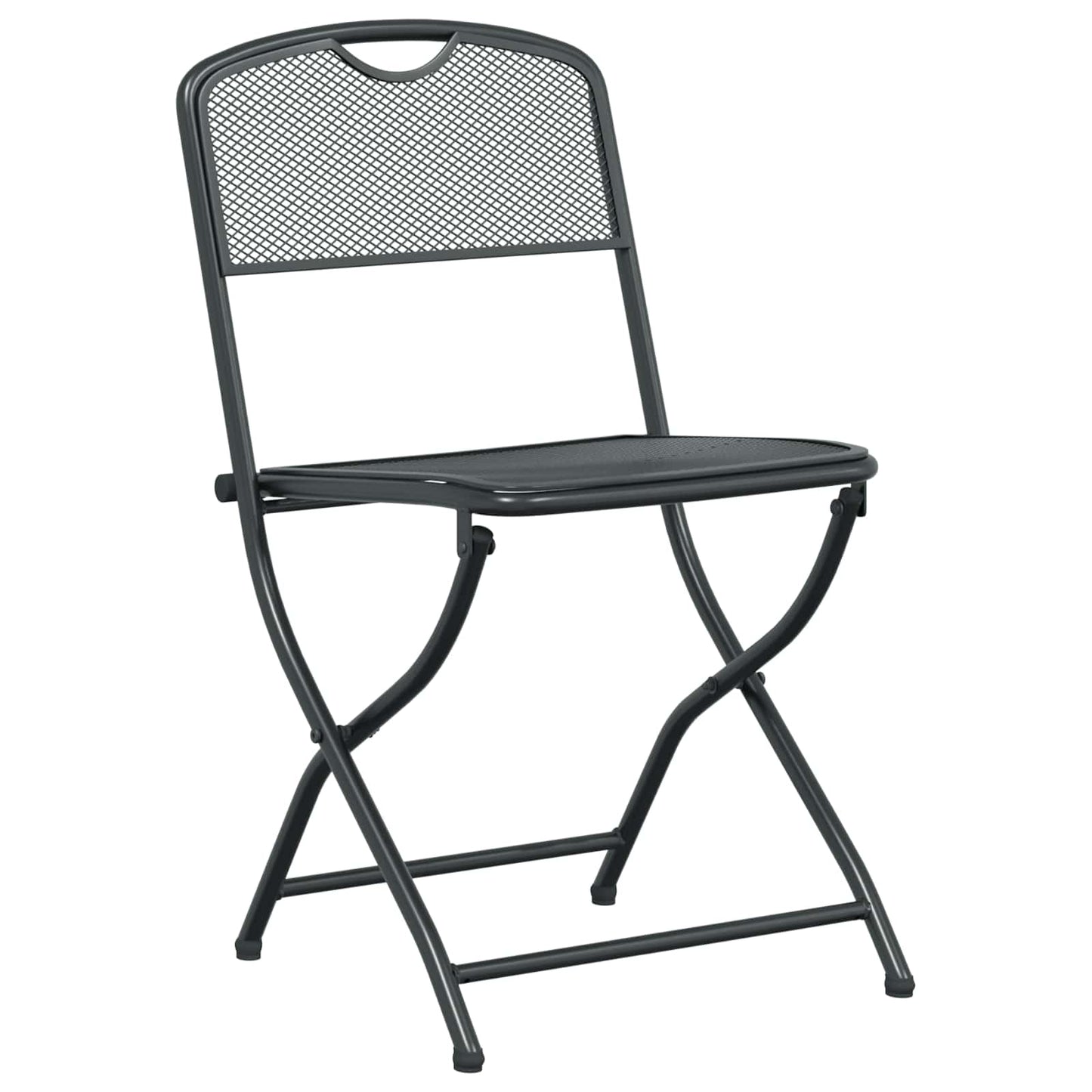 Buitenmeubelset 5 pcs Antracietkleurig Ijzer en Staal is nu te koop bij PeponiXL, paradijselijk wonen!