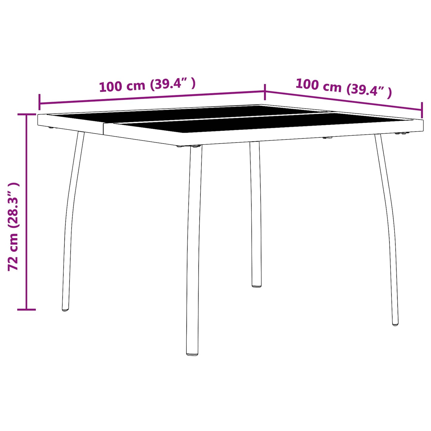 Buitenmeubelset 5 pcs Antracietkleurig Ijzer en Staal is nu te koop bij PeponiXL, paradijselijk wonen!